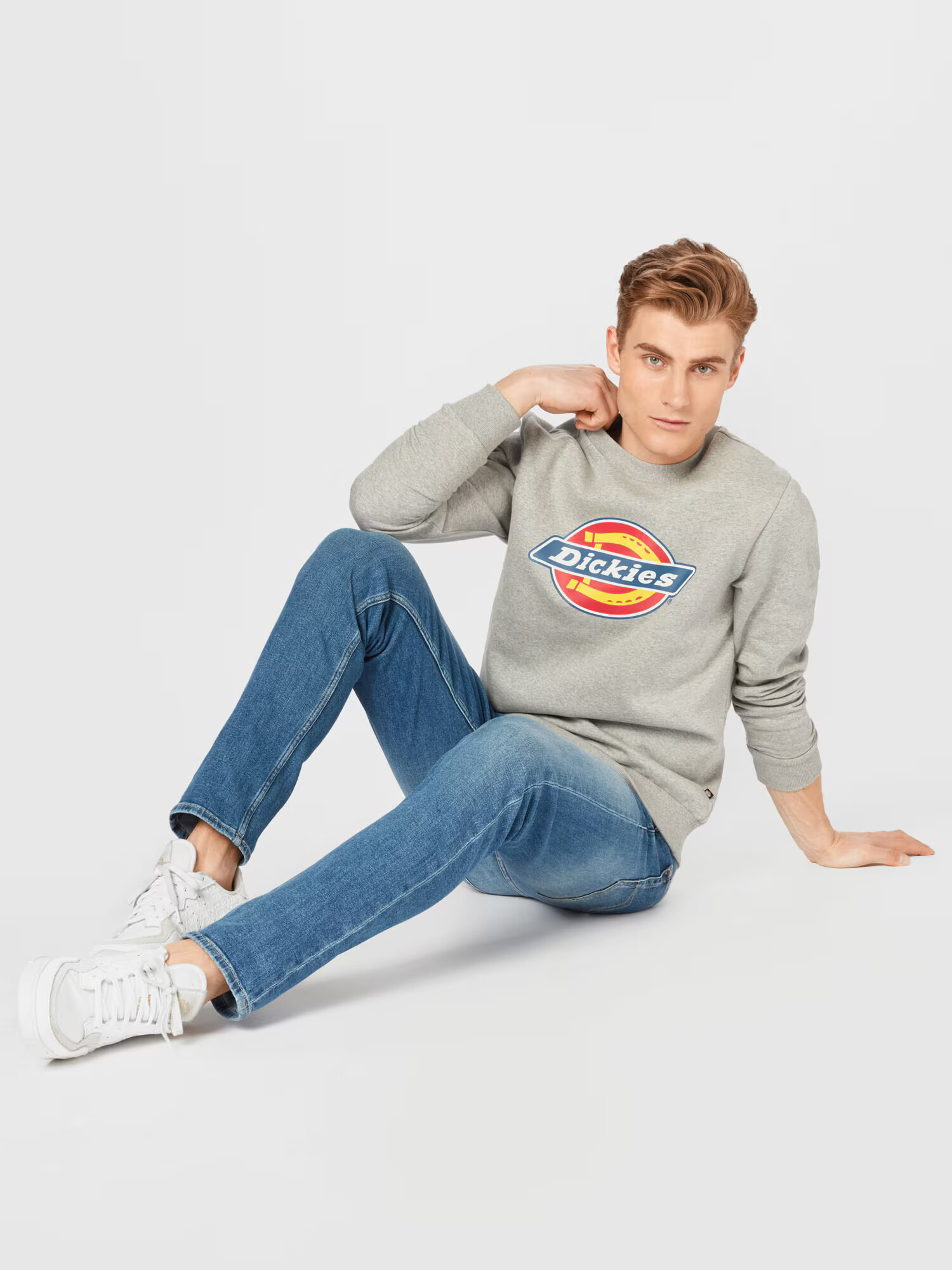 DICKIES Bluză de molton 'Icon Logo' albastru / galben / gri amestecat / roșu / alb - Pled.ro