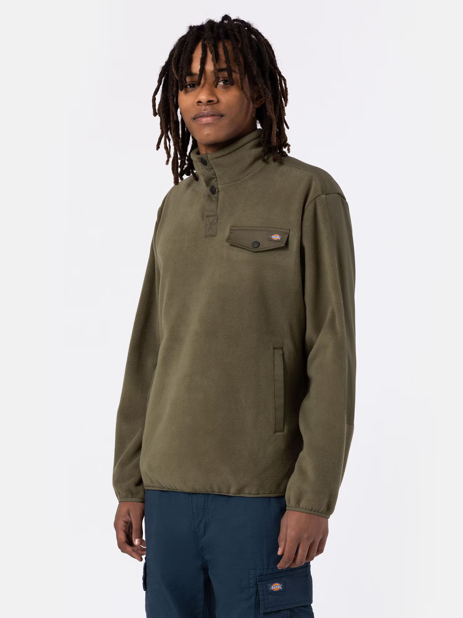 DICKIES Bluză de molton 'PORT ALLEN FLEECE' oliv - Pled.ro