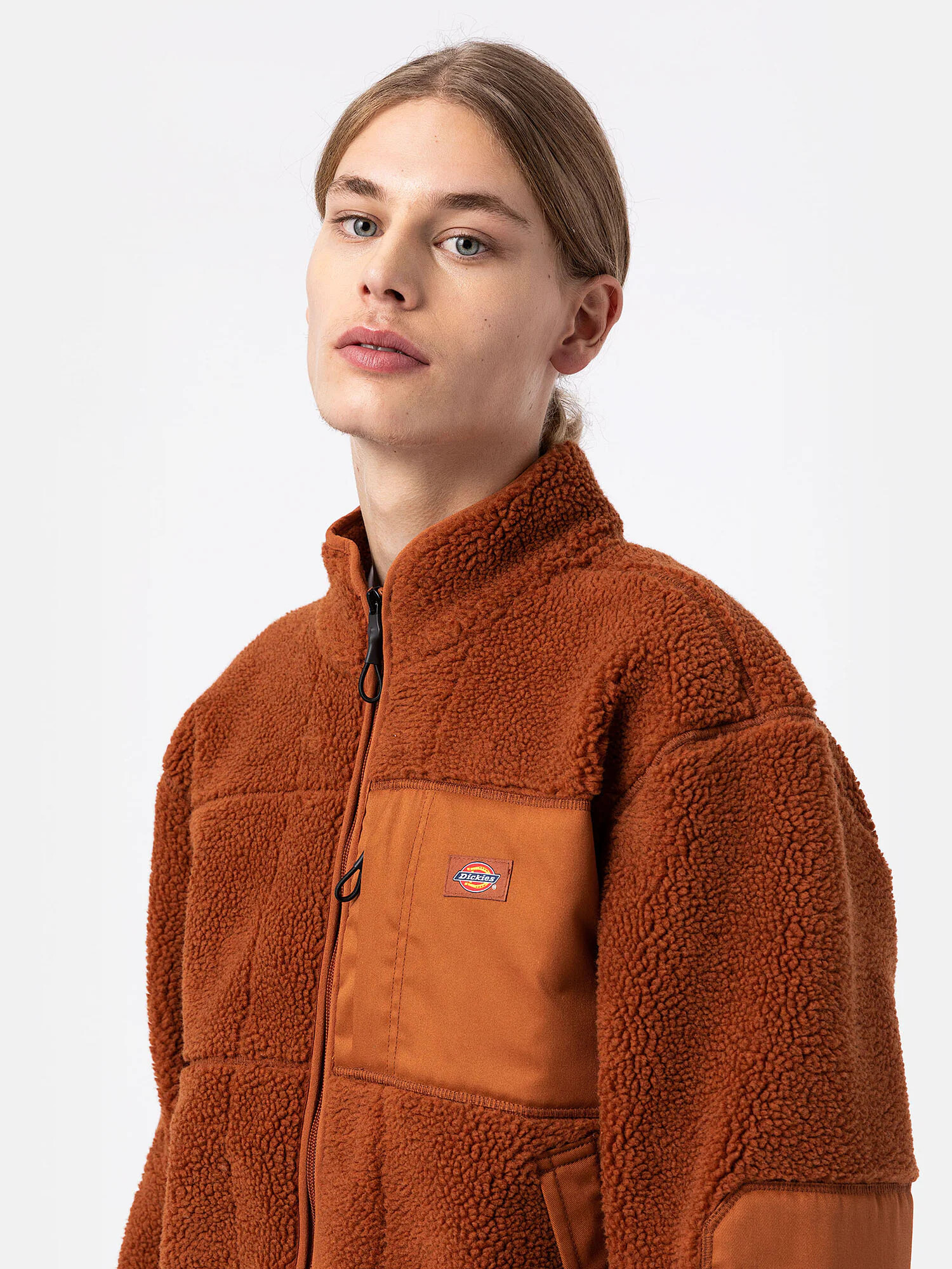 DICKIES Bluză de molton 'RED CHUTE' maro - Pled.ro