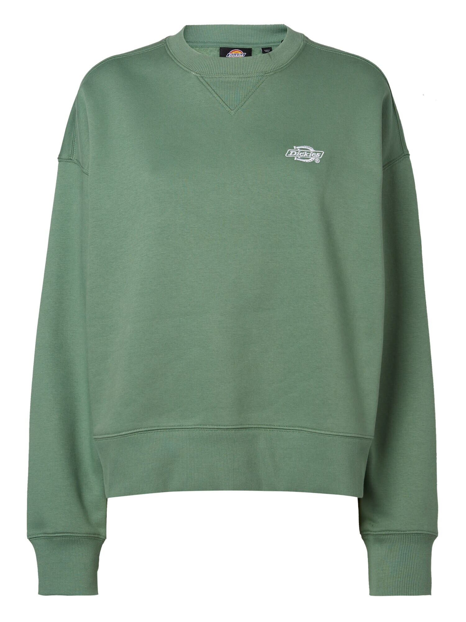 DICKIES Bluză de molton 'Summerdale' verde / alb - Pled.ro