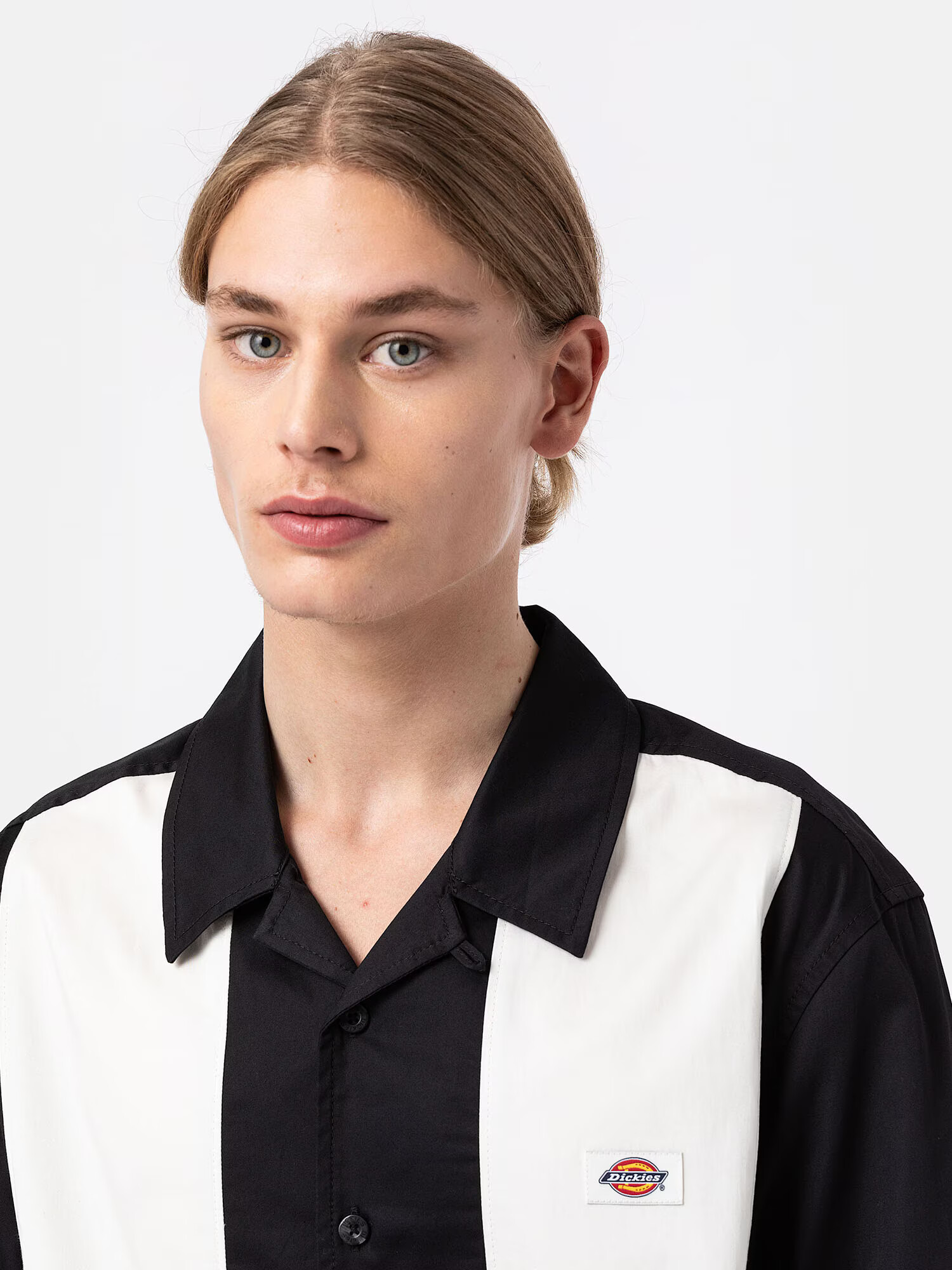 DICKIES Cămașă negru / alb - Pled.ro