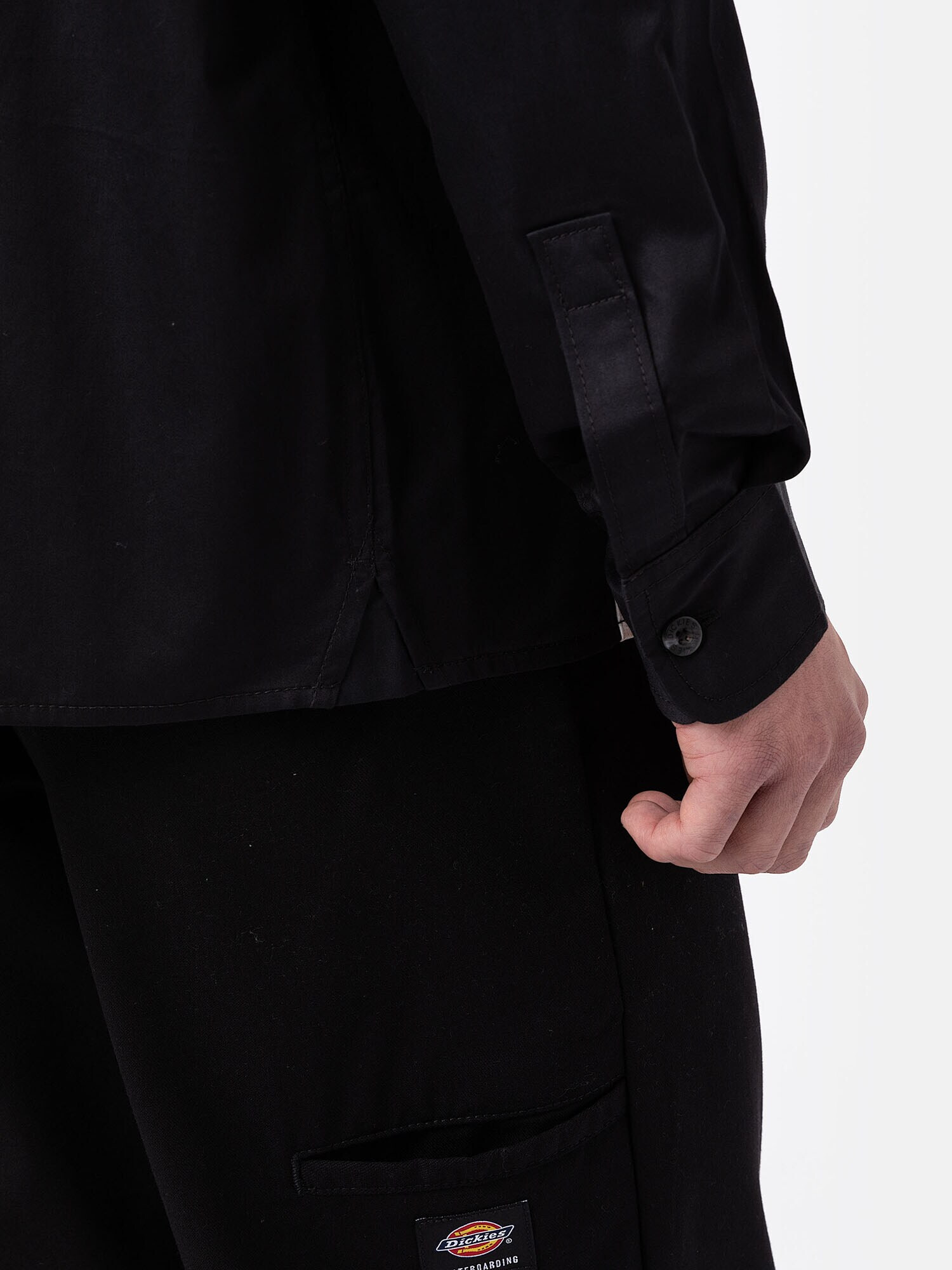 DICKIES Cămașă negru / alb - Pled.ro