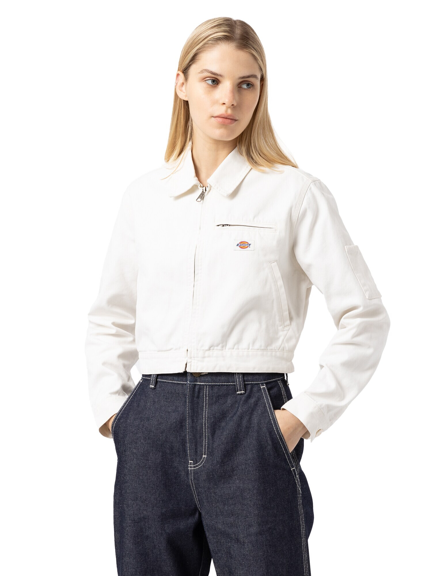 DICKIES Geacă de primăvară-toamnă 'DUCK' alb - Pled.ro