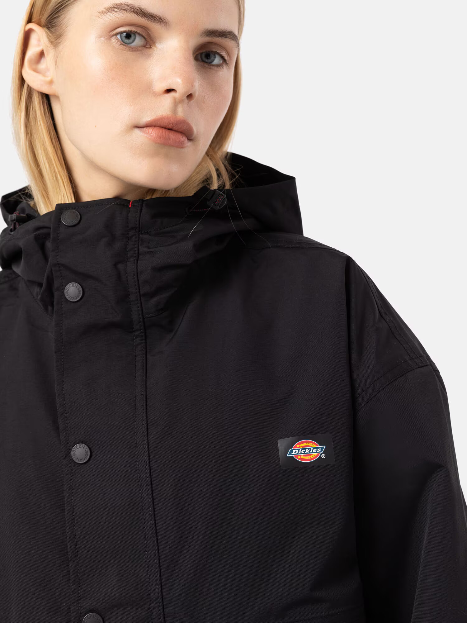 DICKIES Geacă de primăvară-toamnă 'Glacier' roșu / negru / alb - Pled.ro