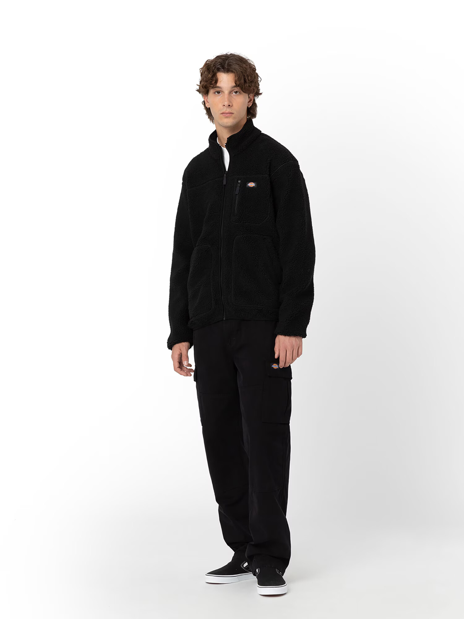 DICKIES Jachetă fleece ''HOPE' negru - Pled.ro