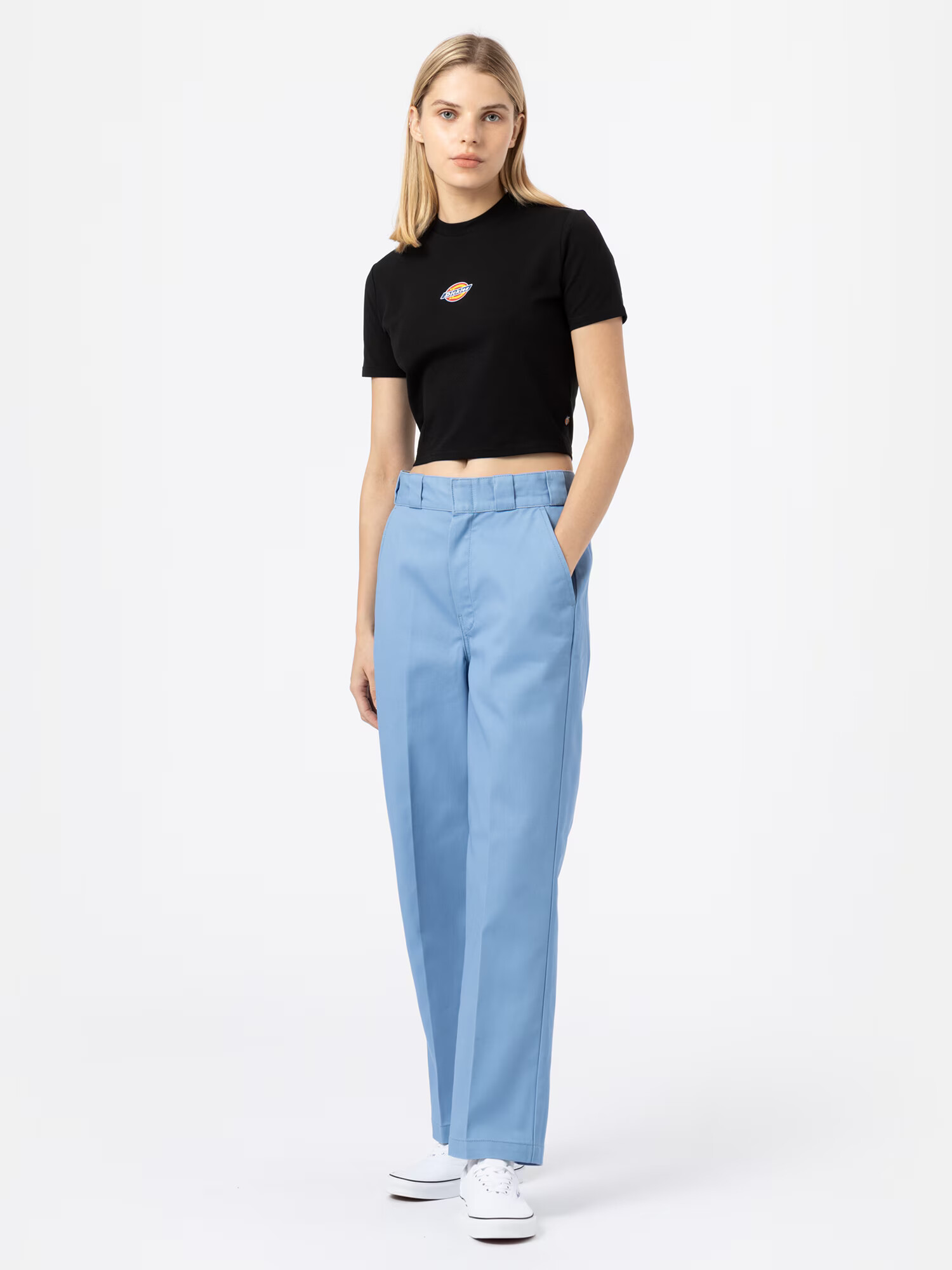 DICKIES Pantaloni cu dungă albastru - Pled.ro