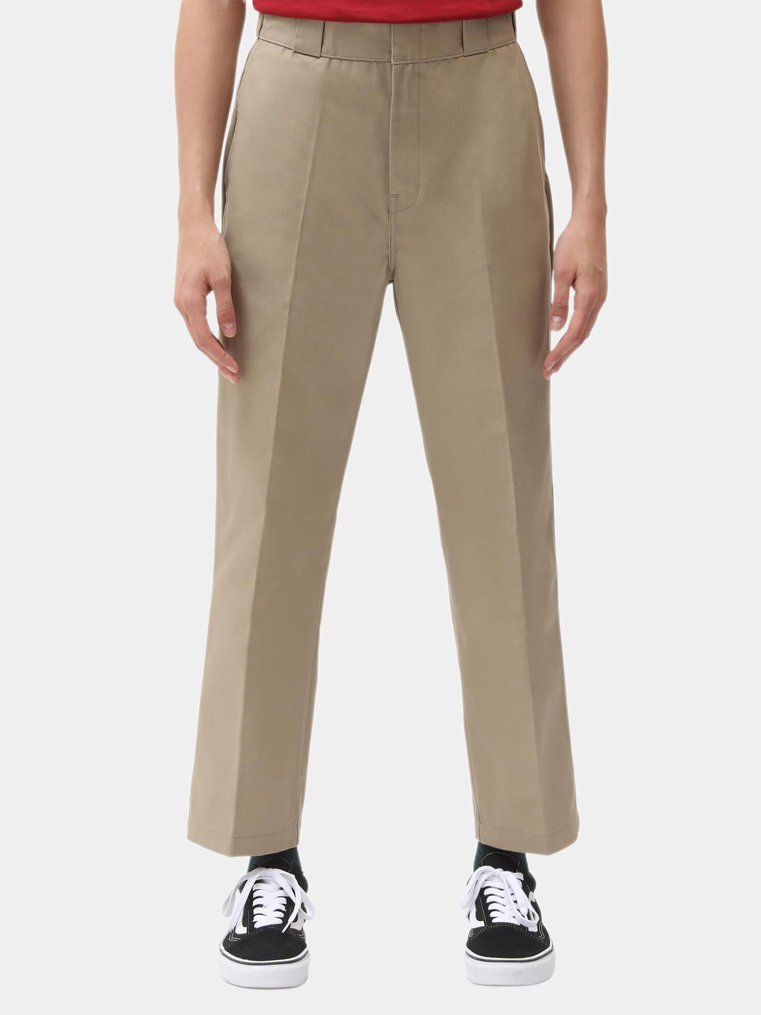 DICKIES Pantaloni cu dungă '874 Cropped' bej închis - Pled.ro