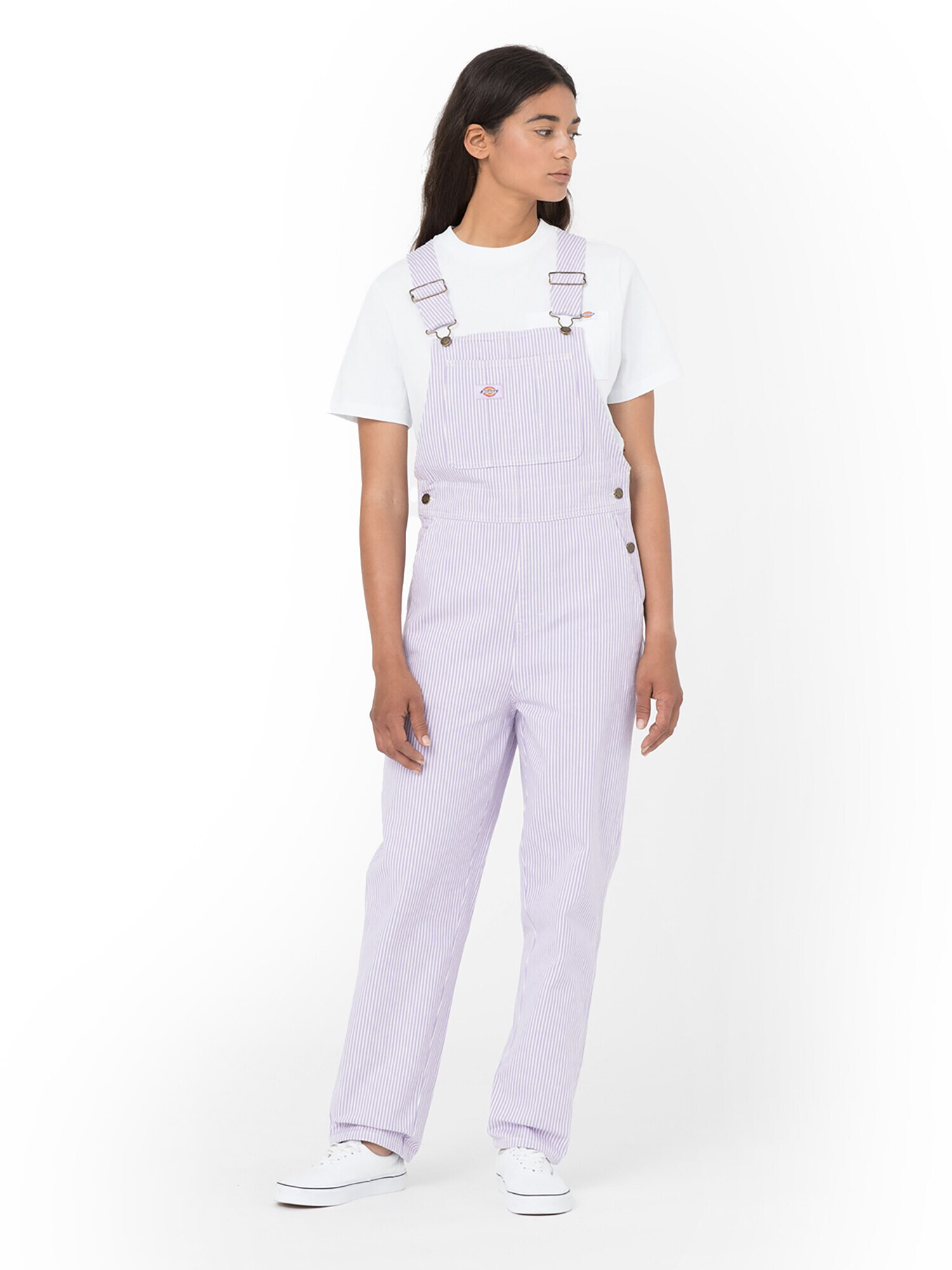 DICKIES Salopetă 'Bib' mov liliachiu / alb - Pled.ro