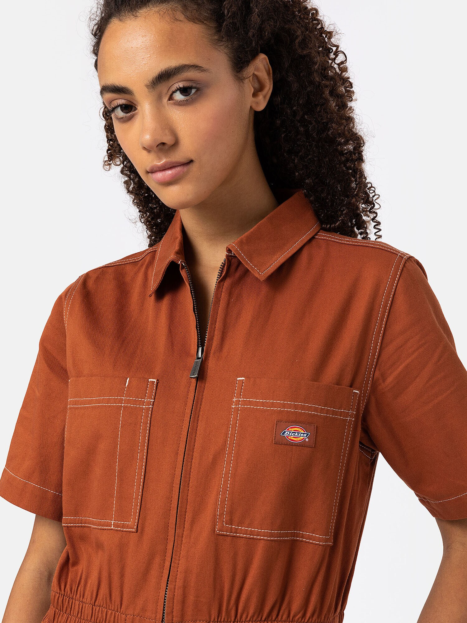 DICKIES Salopeta 'Florala' portocaliu homar - Pled.ro