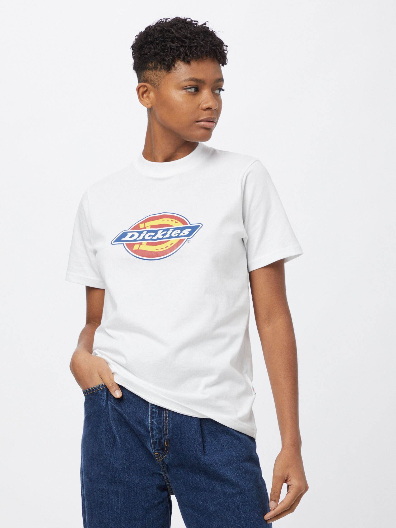 DICKIES Tricou albastru / galben / roșu / alb - Pled.ro