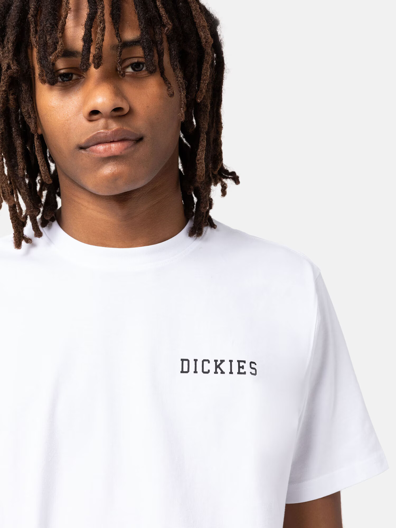 DICKIES Tricou 'CLEVELAND' negru / alb - Pled.ro