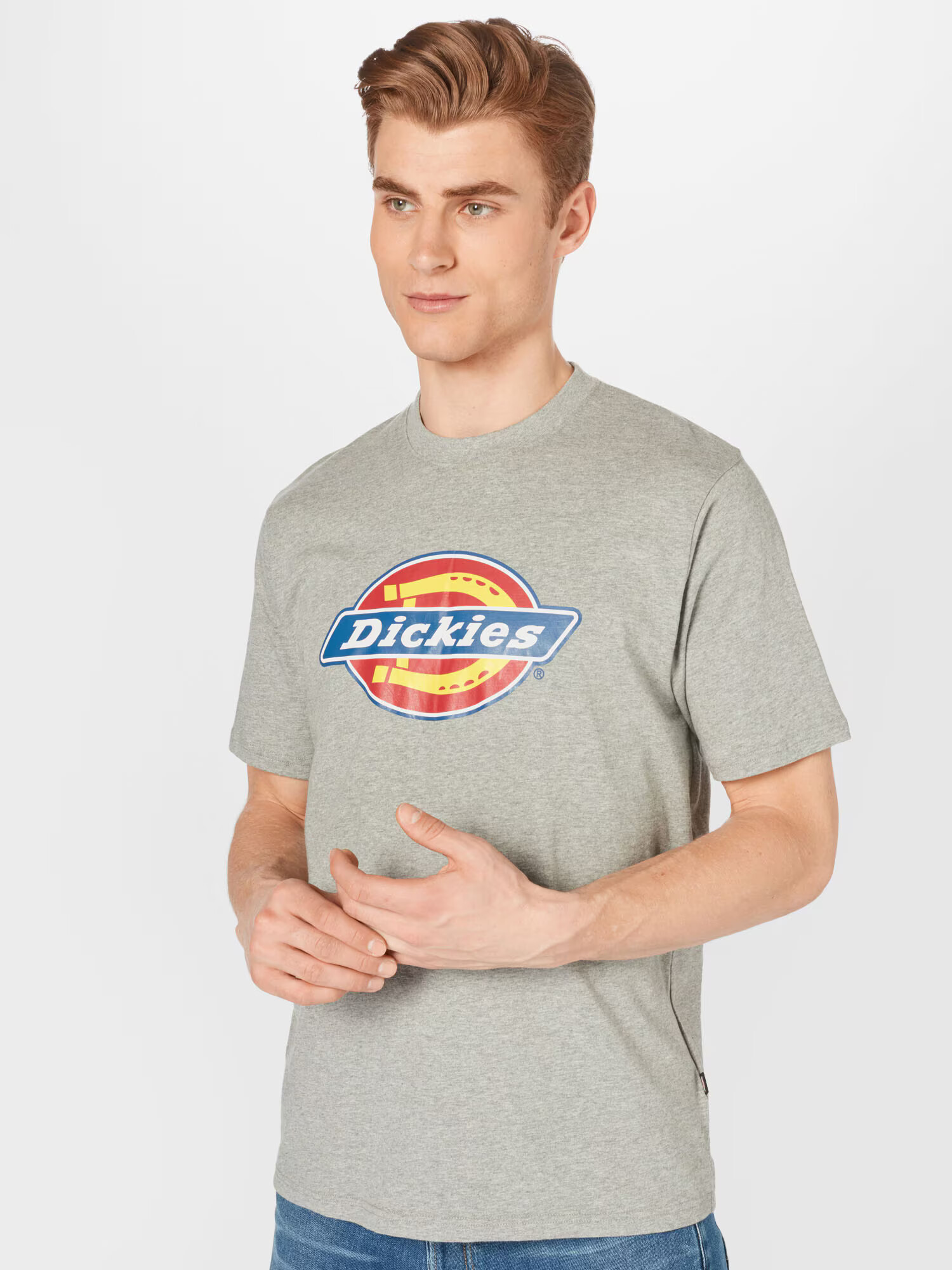 DICKIES Tricou 'Icon Logo' albastru regal / galben citron / gri amestecat / roși aprins / alb - Pled.ro