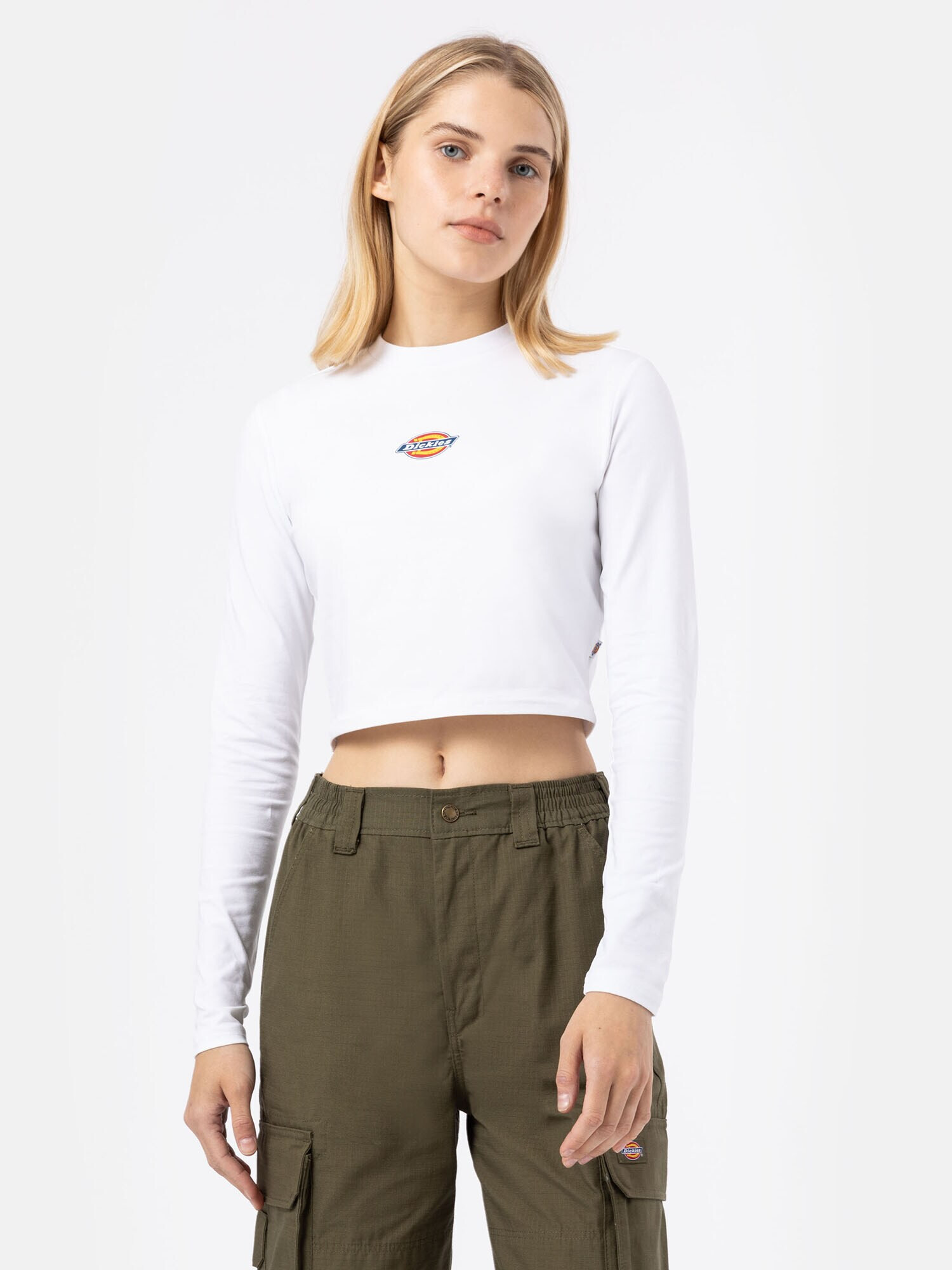 DICKIES Tricou 'MAPLE VALLEY' albastru / galben / roșu / alb - Pled.ro