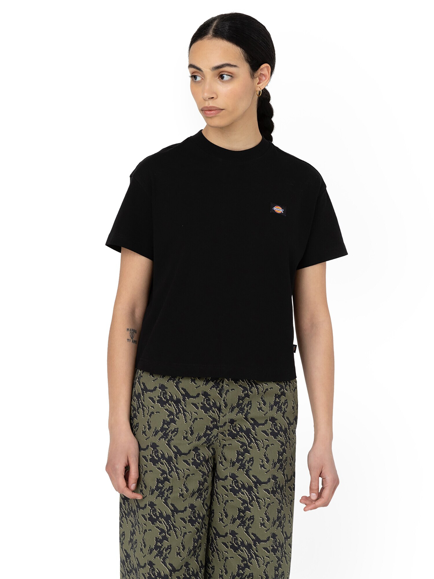 DICKIES Tricou 'Oakport' albastru ultramarin / galben închis / roșu / negru - Pled.ro