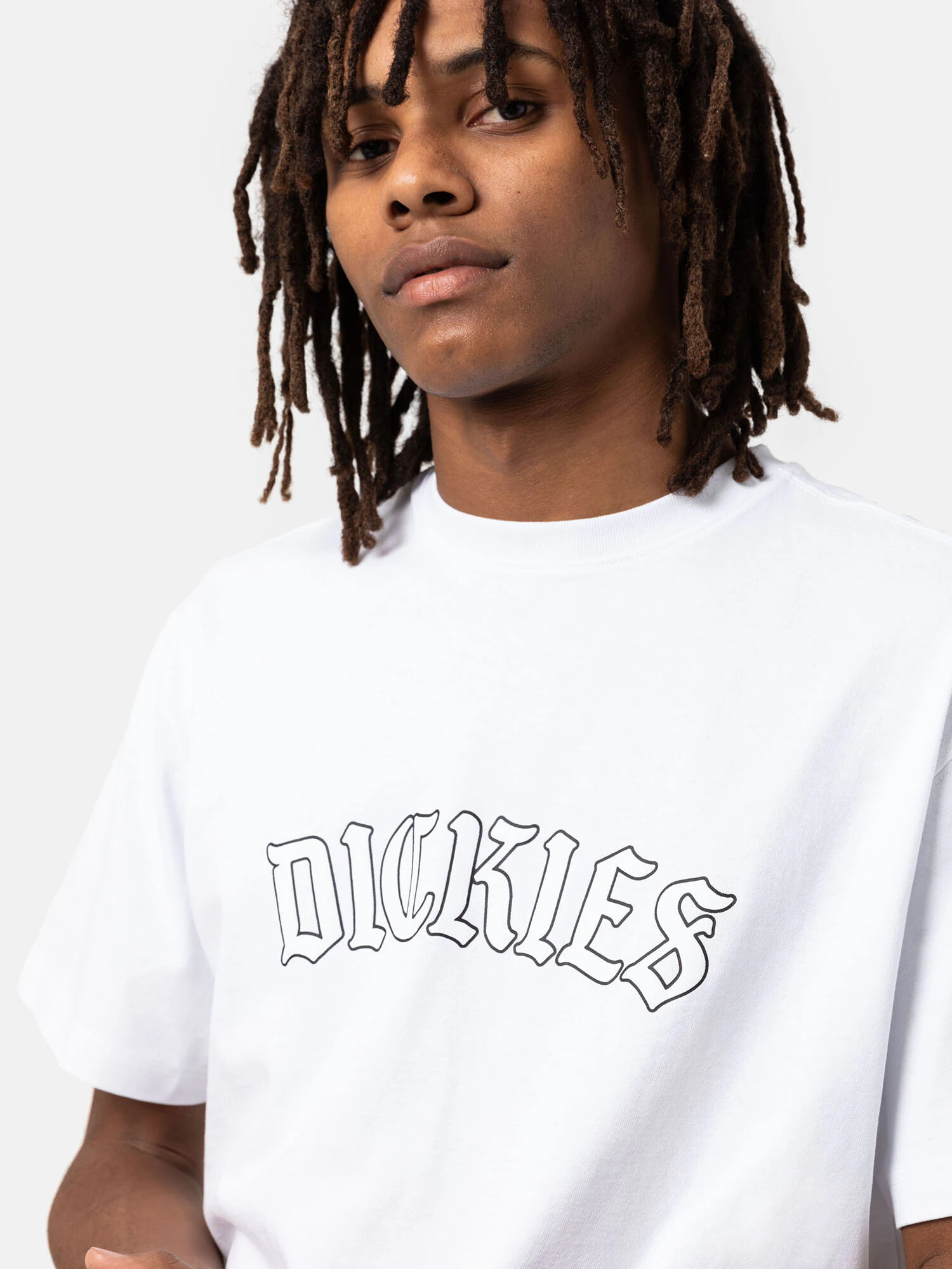 DICKIES Tricou 'Union' negru / alb - Pled.ro