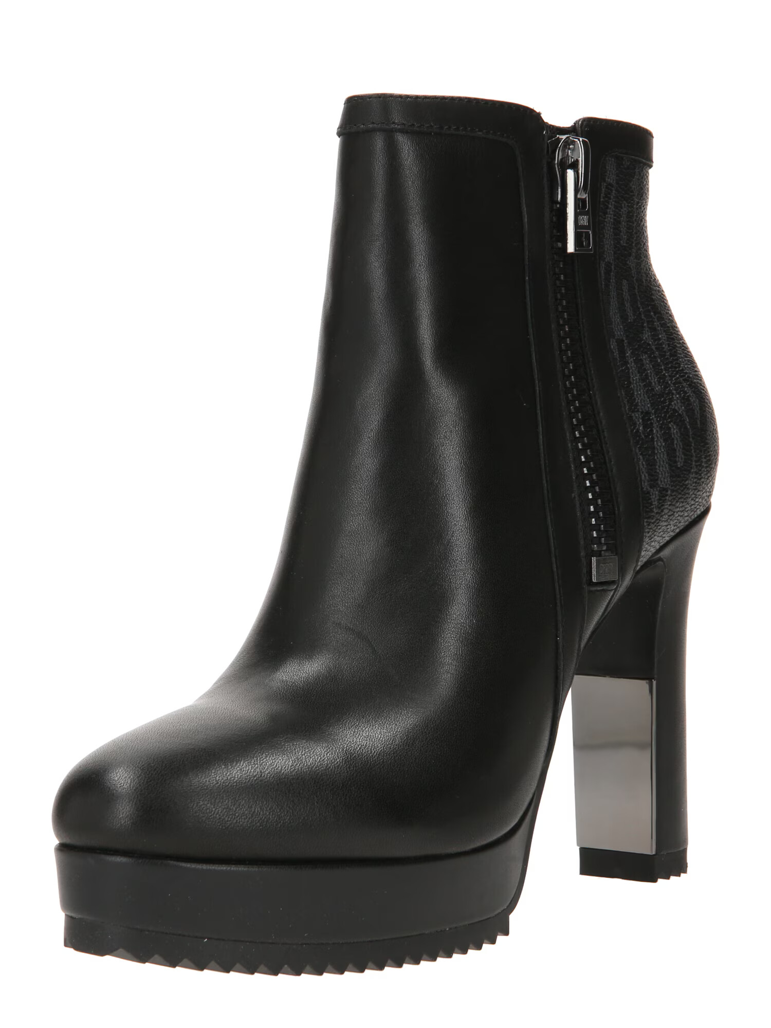 DKNY Botine 'LIANA' gri fumuriu / negru - Pled.ro