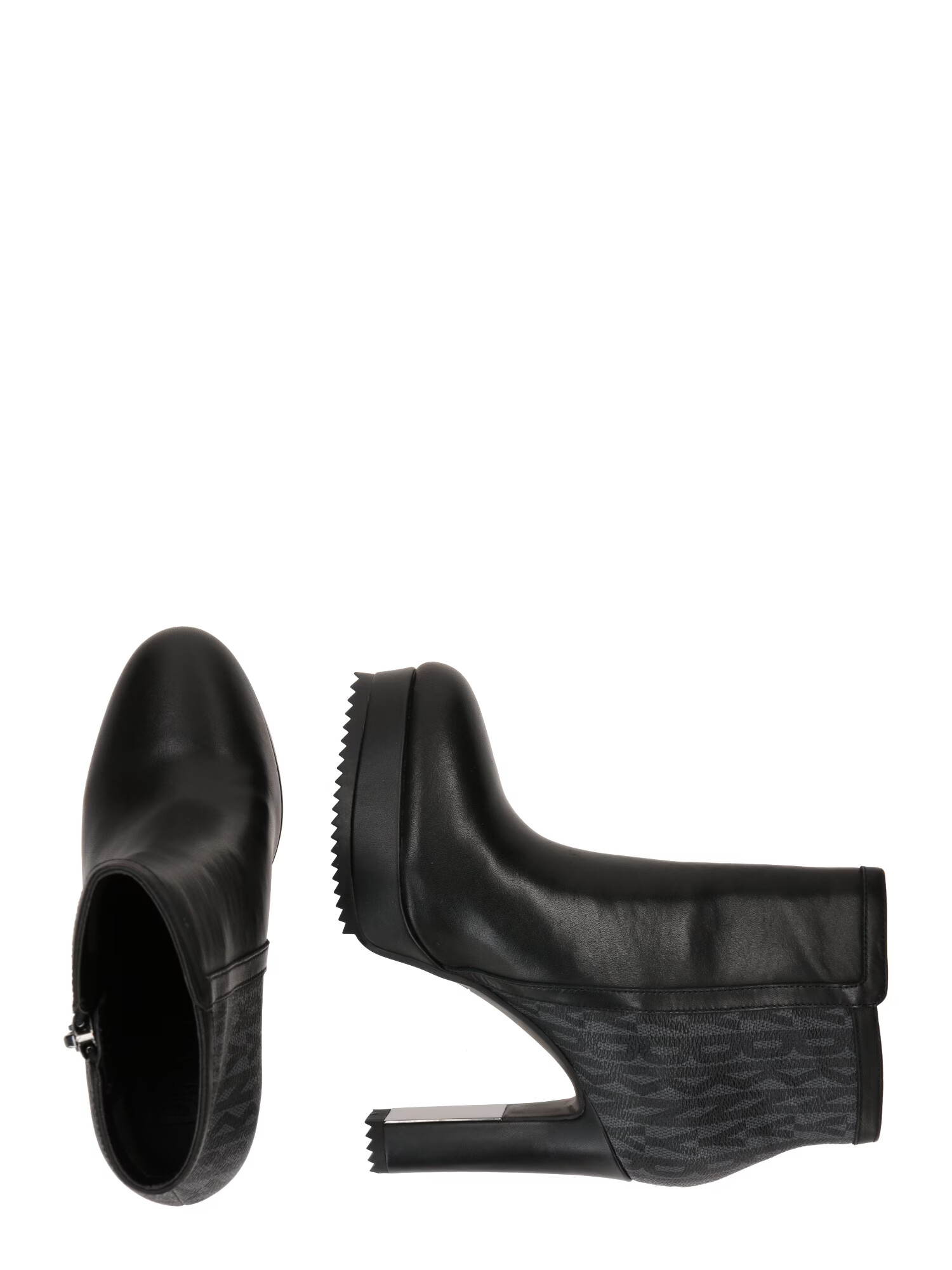 DKNY Botine 'LIANA' gri fumuriu / negru - Pled.ro