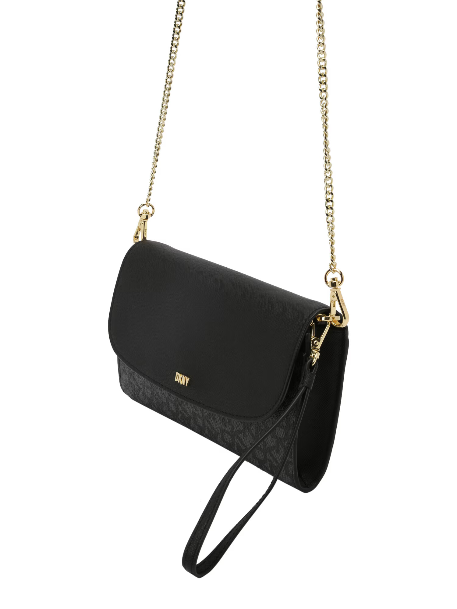 DKNY Clutch 'SIDNEY' gri închis / negru - Pled.ro