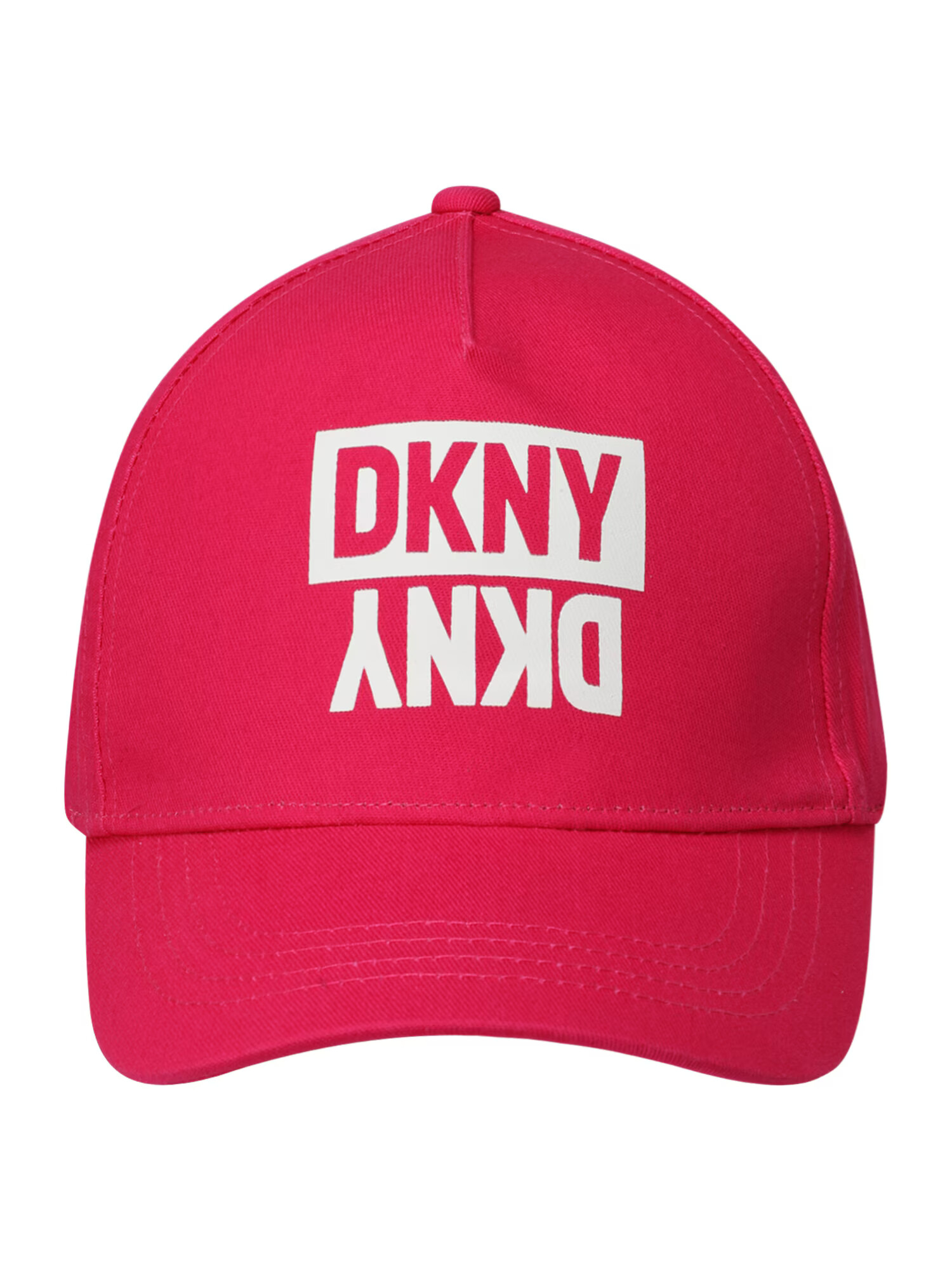 DKNY Pălărie roz zmeură / alb - Pled.ro