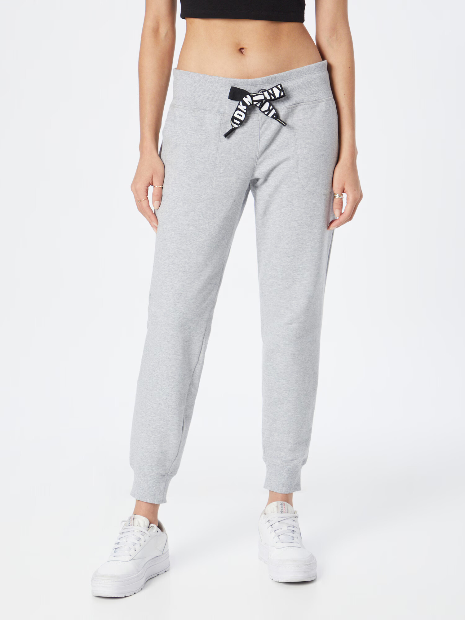 DKNY Performance Pantaloni sport gri amestecat - Pled.ro