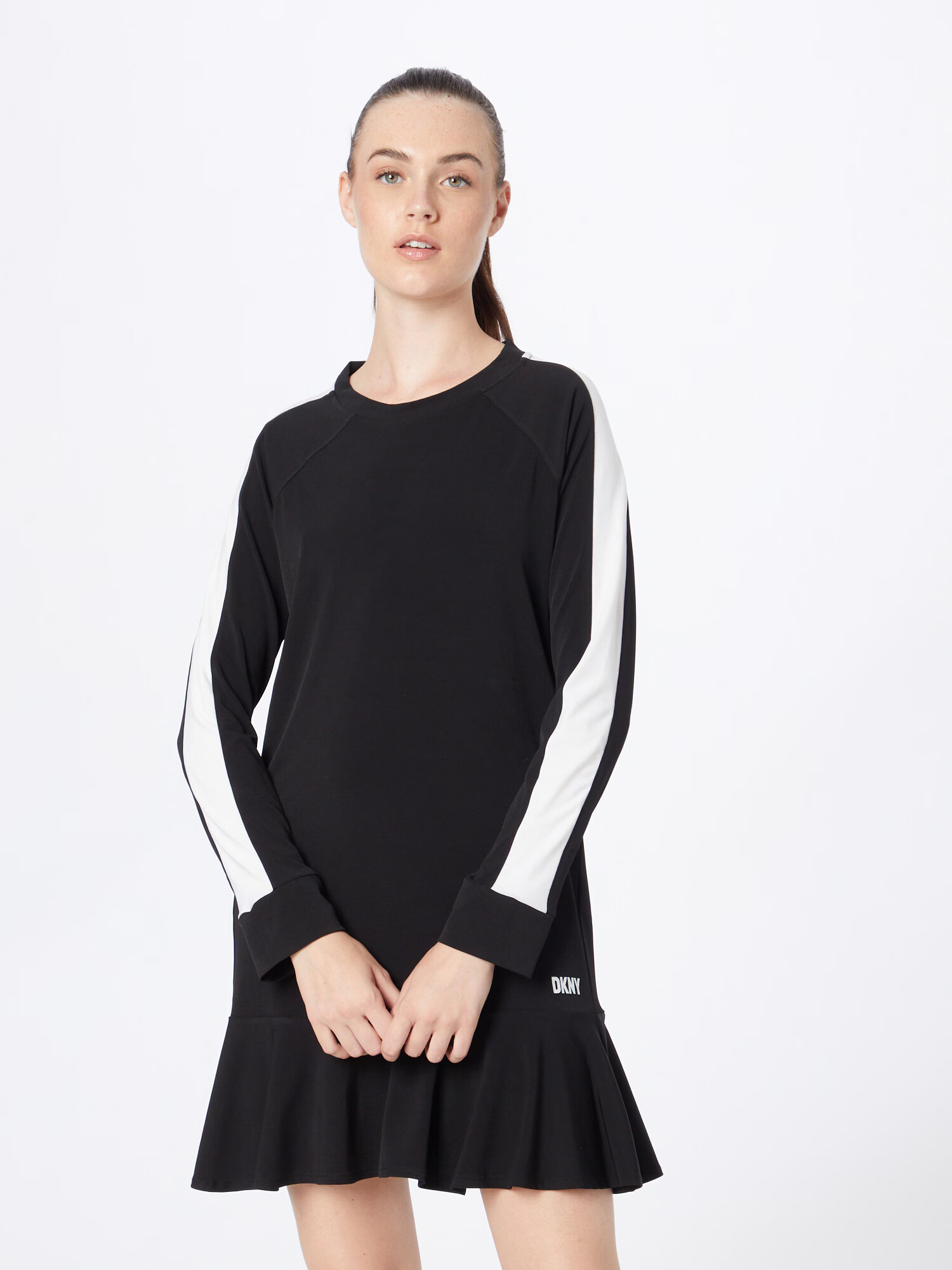 DKNY Performance Rochie sport negru / alb - Pled.ro