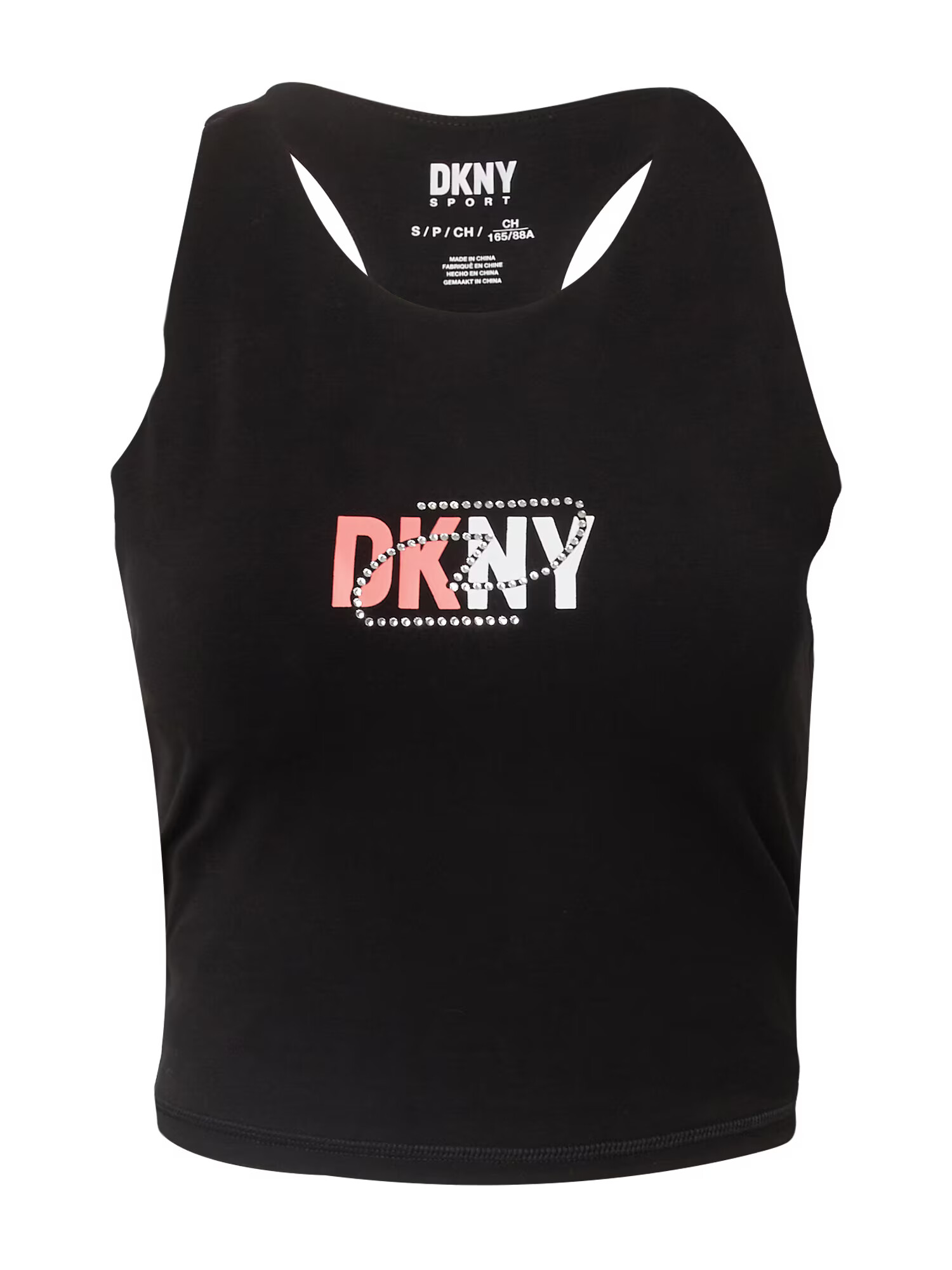 DKNY Performance Sport top roz deschis / negru / alb - Pled.ro