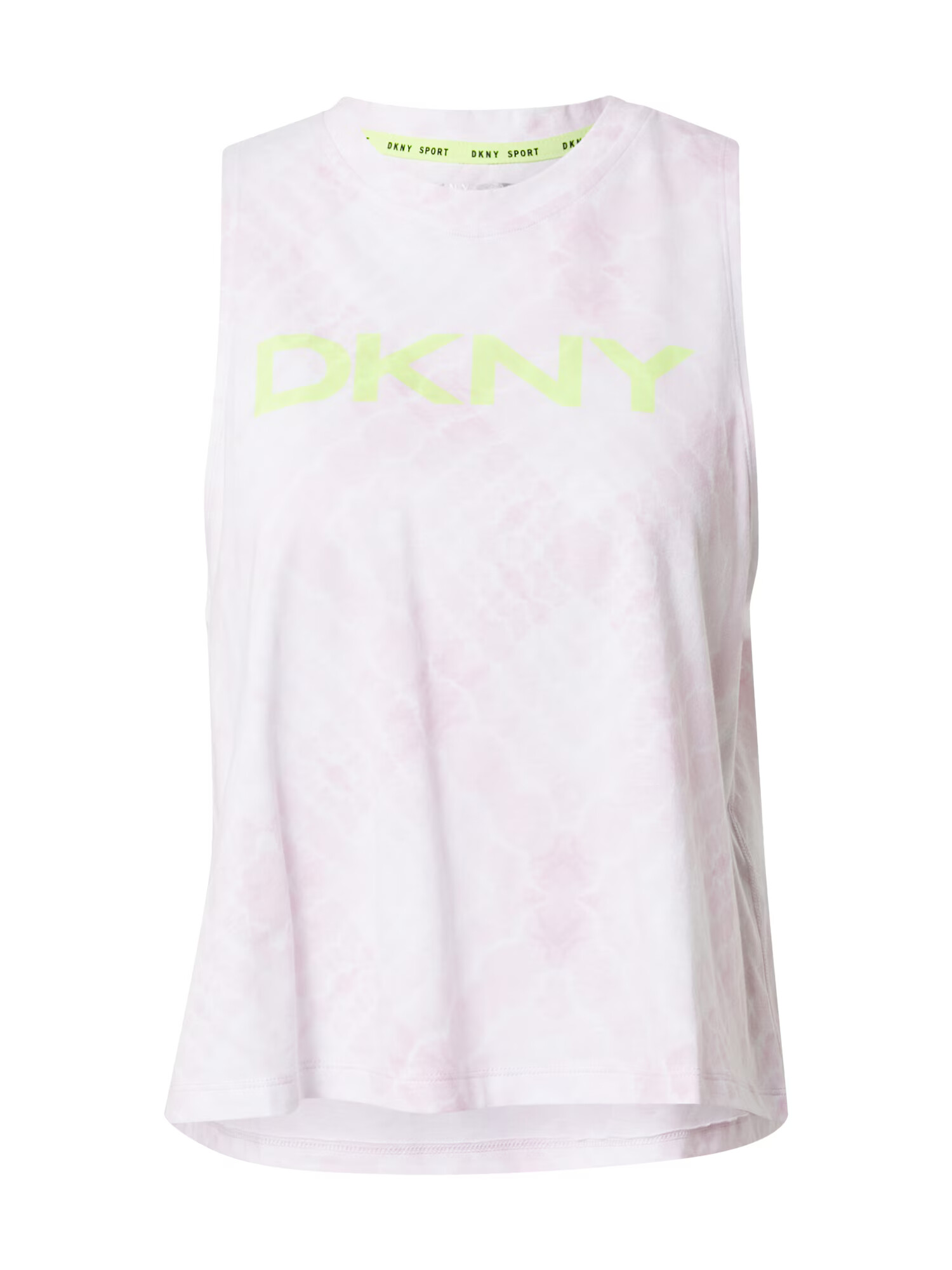 DKNY Performance Sport top 'Shibori' galben citron / roz pastel / alb - Pled.ro