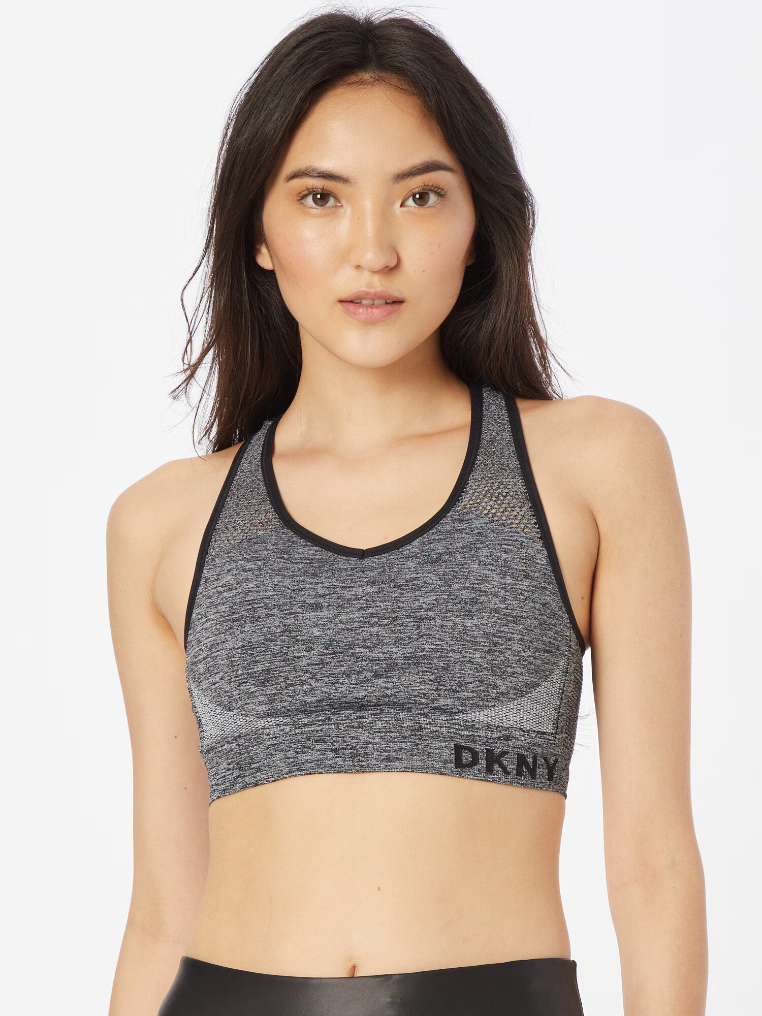 DKNY Performance Sutien sport gri amestecat / negru - Pled.ro