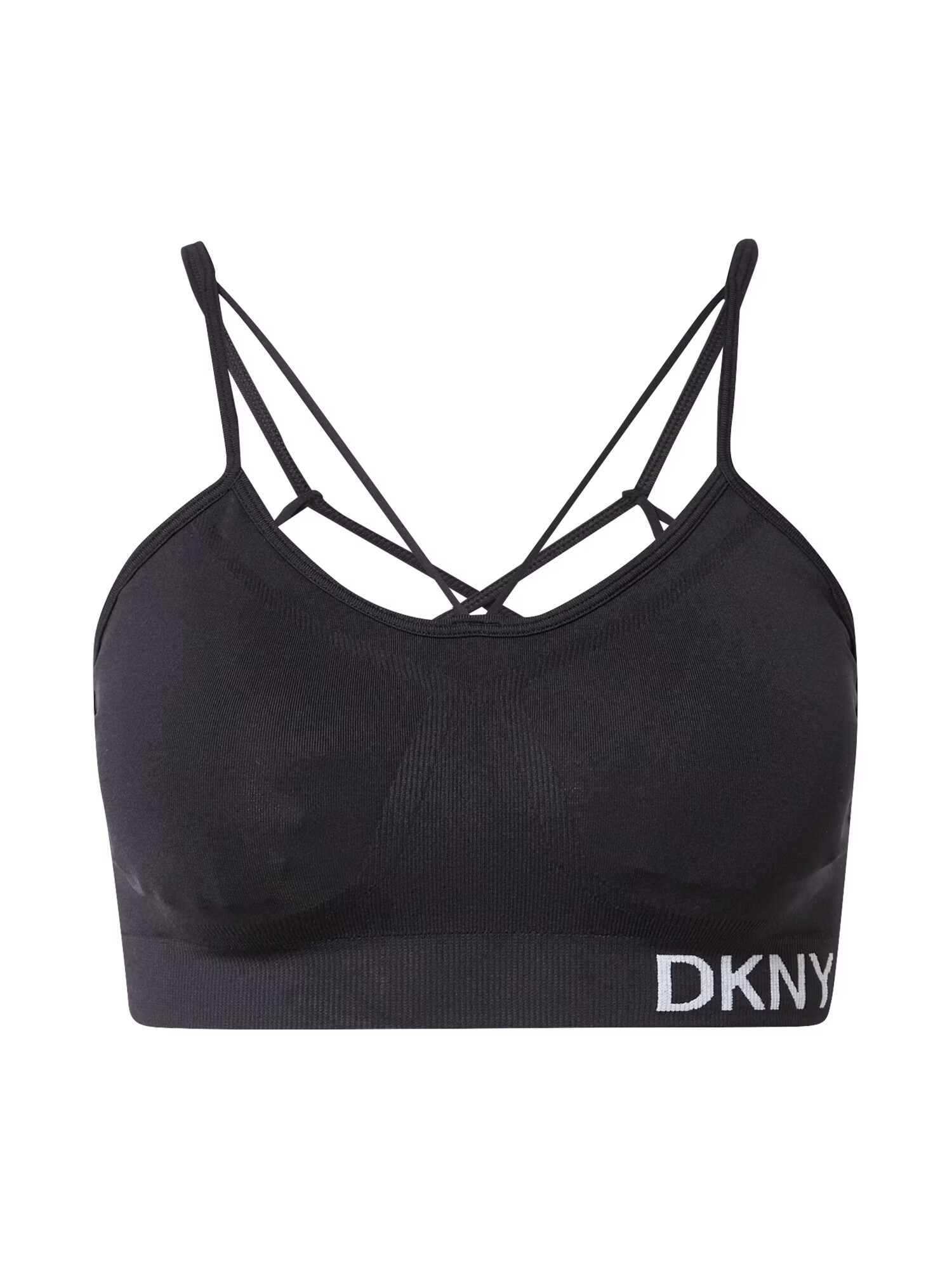 DKNY Performance Sutien sport negru / alb - Pled.ro