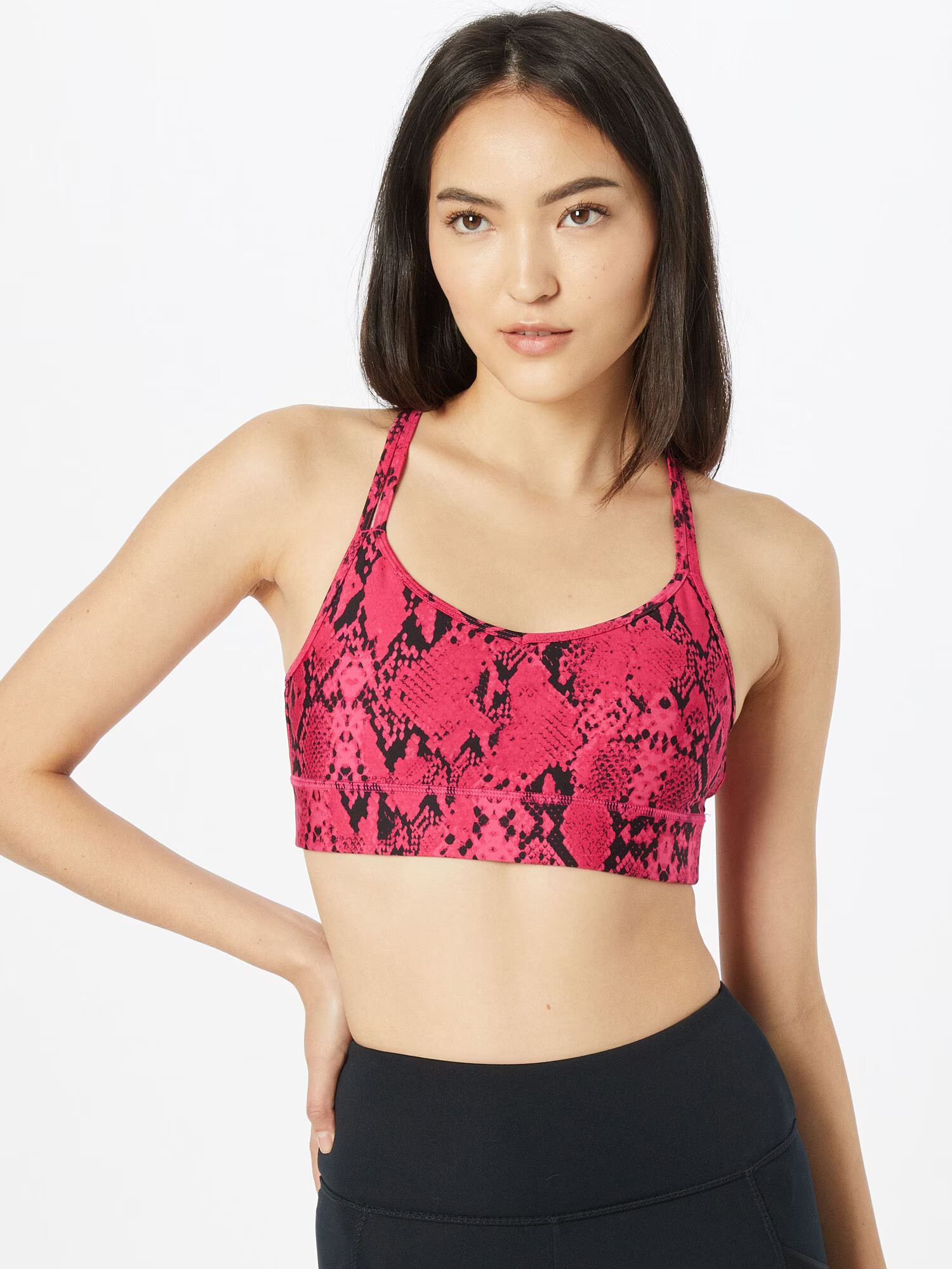 DKNY Performance Sutien sport roșu / negru - Pled.ro