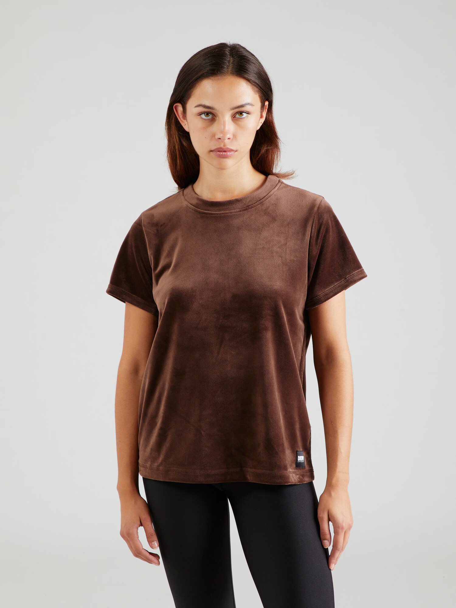 DKNY Performance Tricou funcțional ciocolatiu - Pled.ro