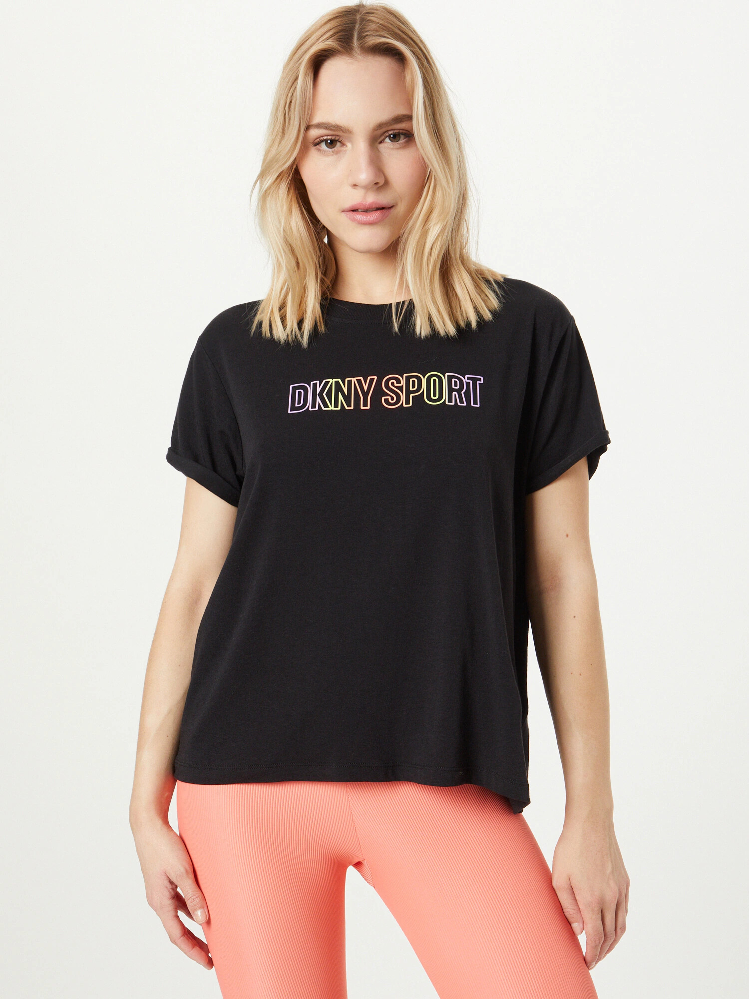 DKNY Performance Tricou funcțional galben / lila / roșu pepene / negru - Pled.ro