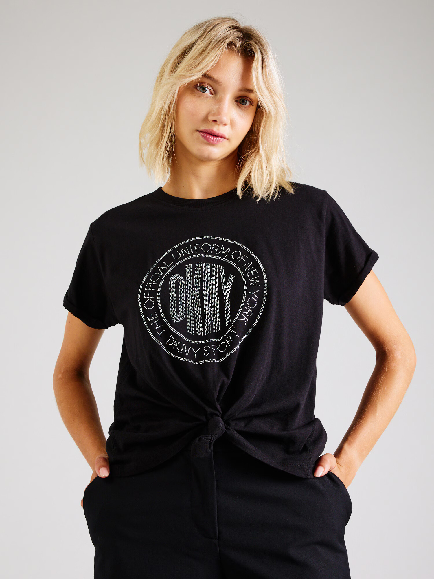 DKNY Performance Tricou funcțional negru - Pled.ro