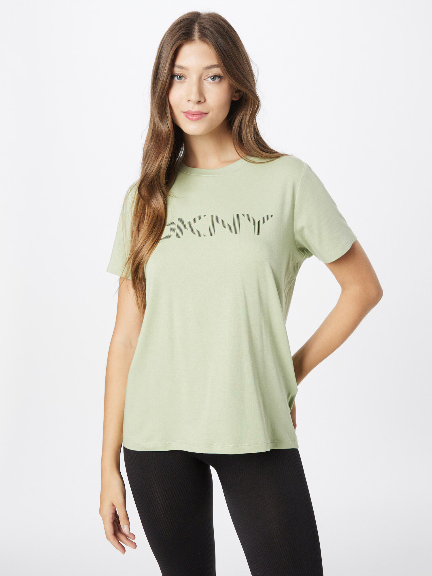 DKNY Performance Tricou funcțional verde măr / negru - Pled.ro