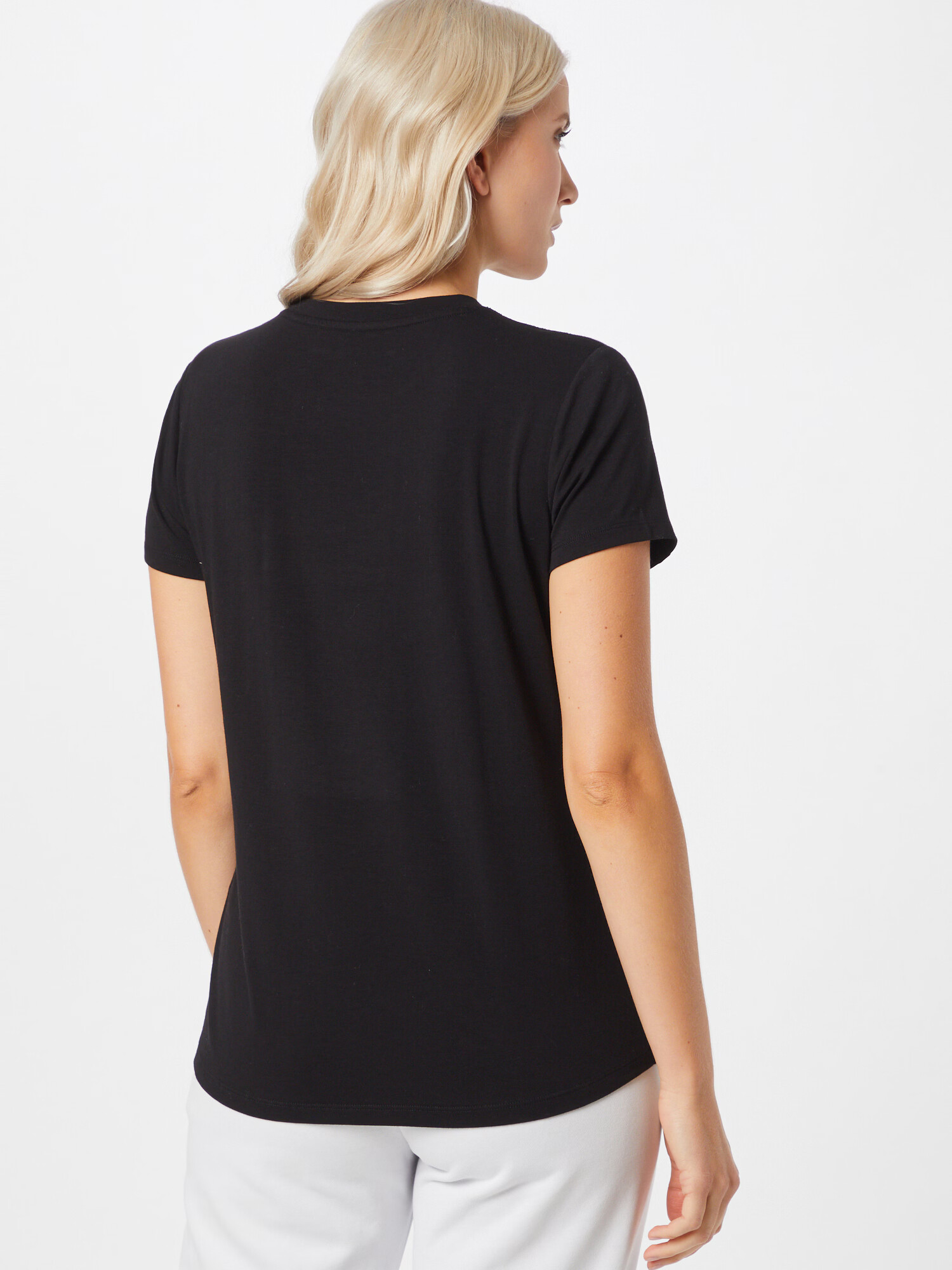 DKNY Performance Tricou negru / alb - Pled.ro