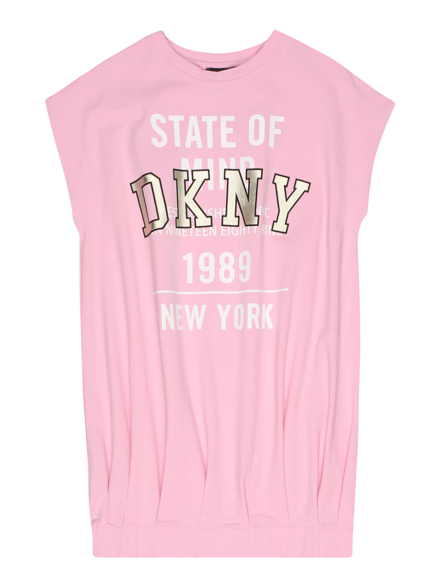 DKNY Rochie 'KURZARM KLEID' auriu / rosé / negru / alb - Pled.ro