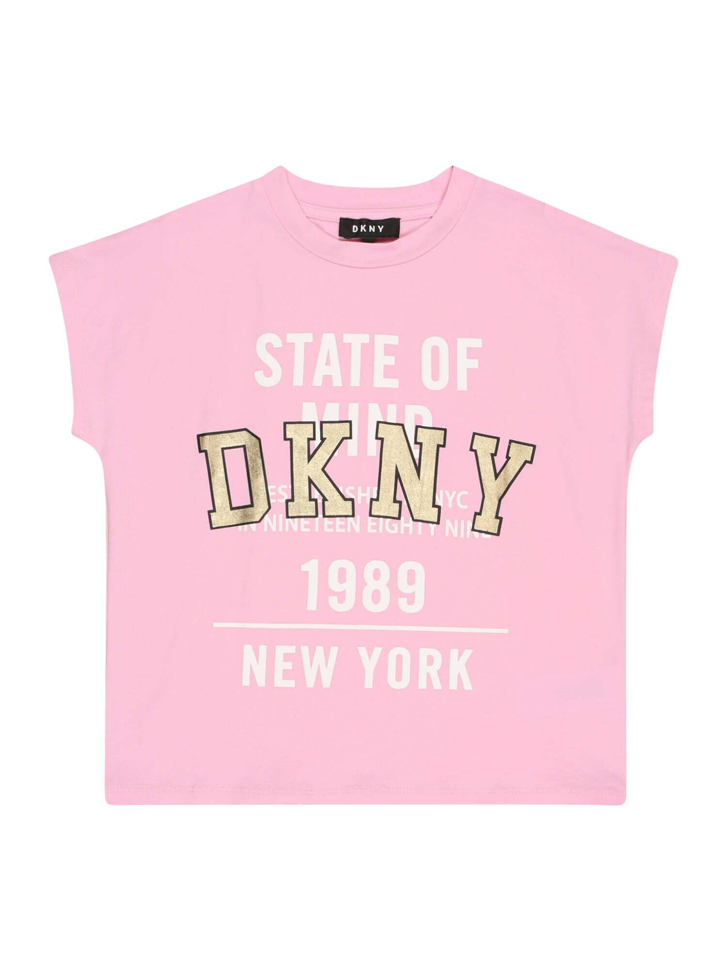 DKNY Tricou auriu / rosé / alb - Pled.ro