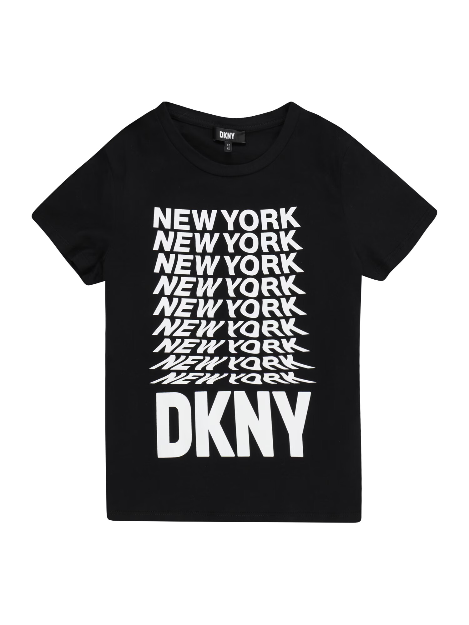 DKNY Tricou negru / alb - Pled.ro