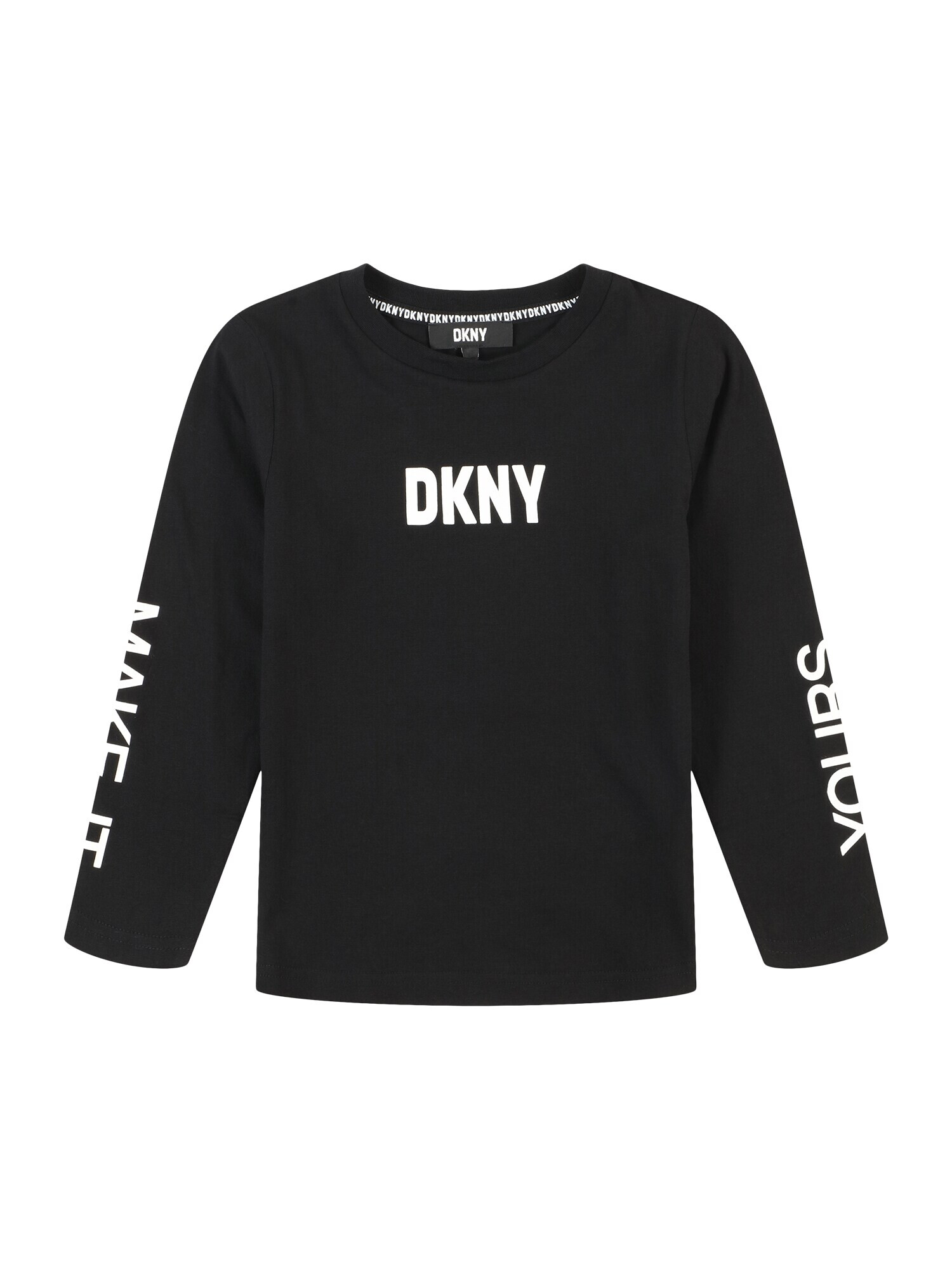 DKNY Tricou negru / alb - Pled.ro