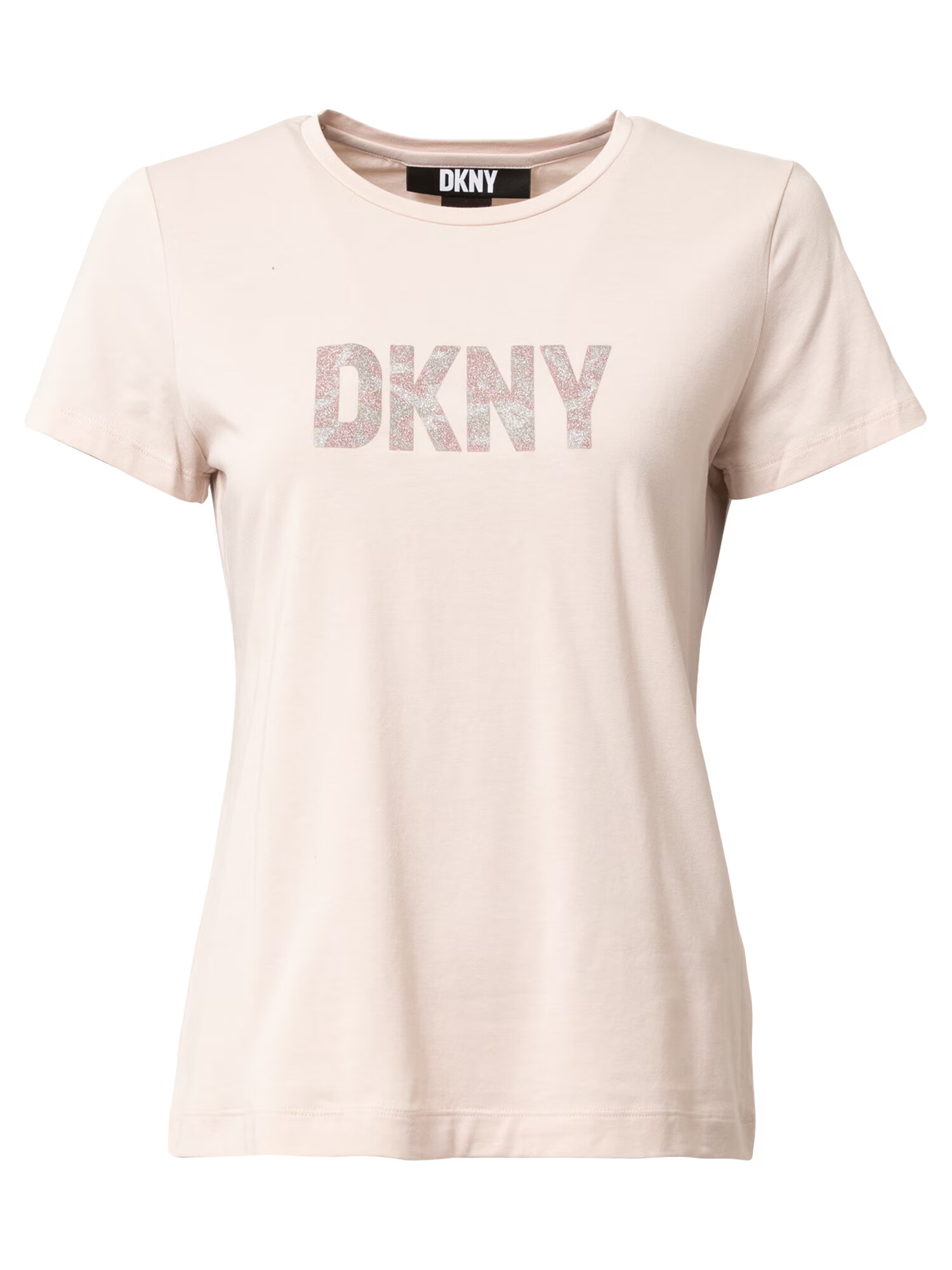 DKNY Tricou portocaliu pastel / roz / argintiu - Pled.ro