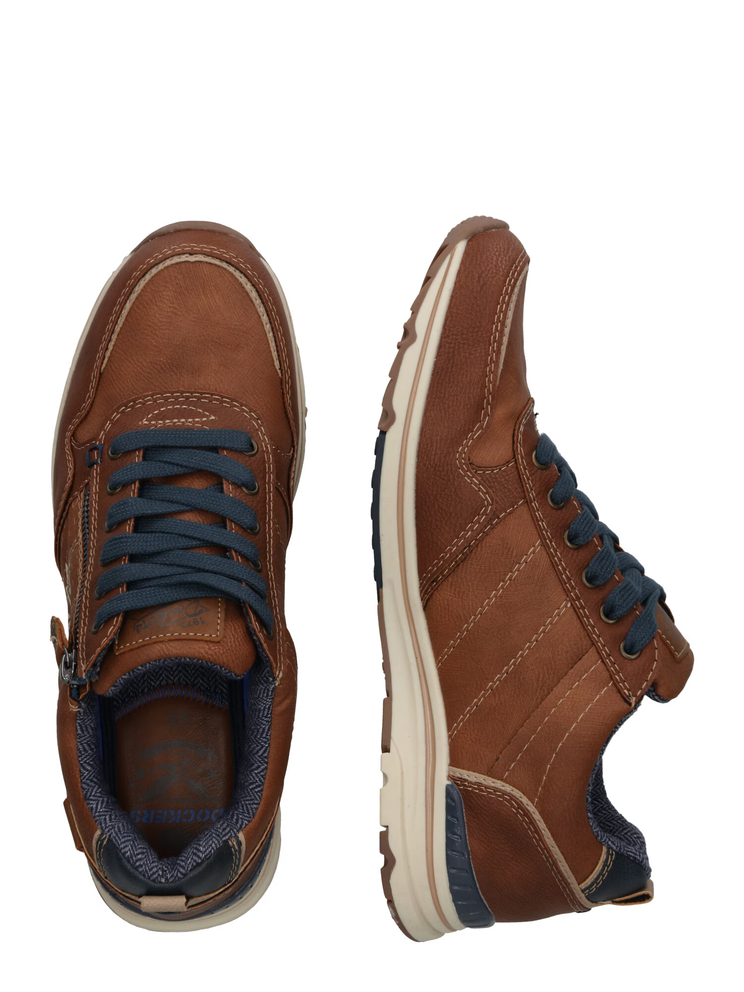 Dockers by Gerli Sneaker low bej / albastru închis / maro coniac - Pled.ro