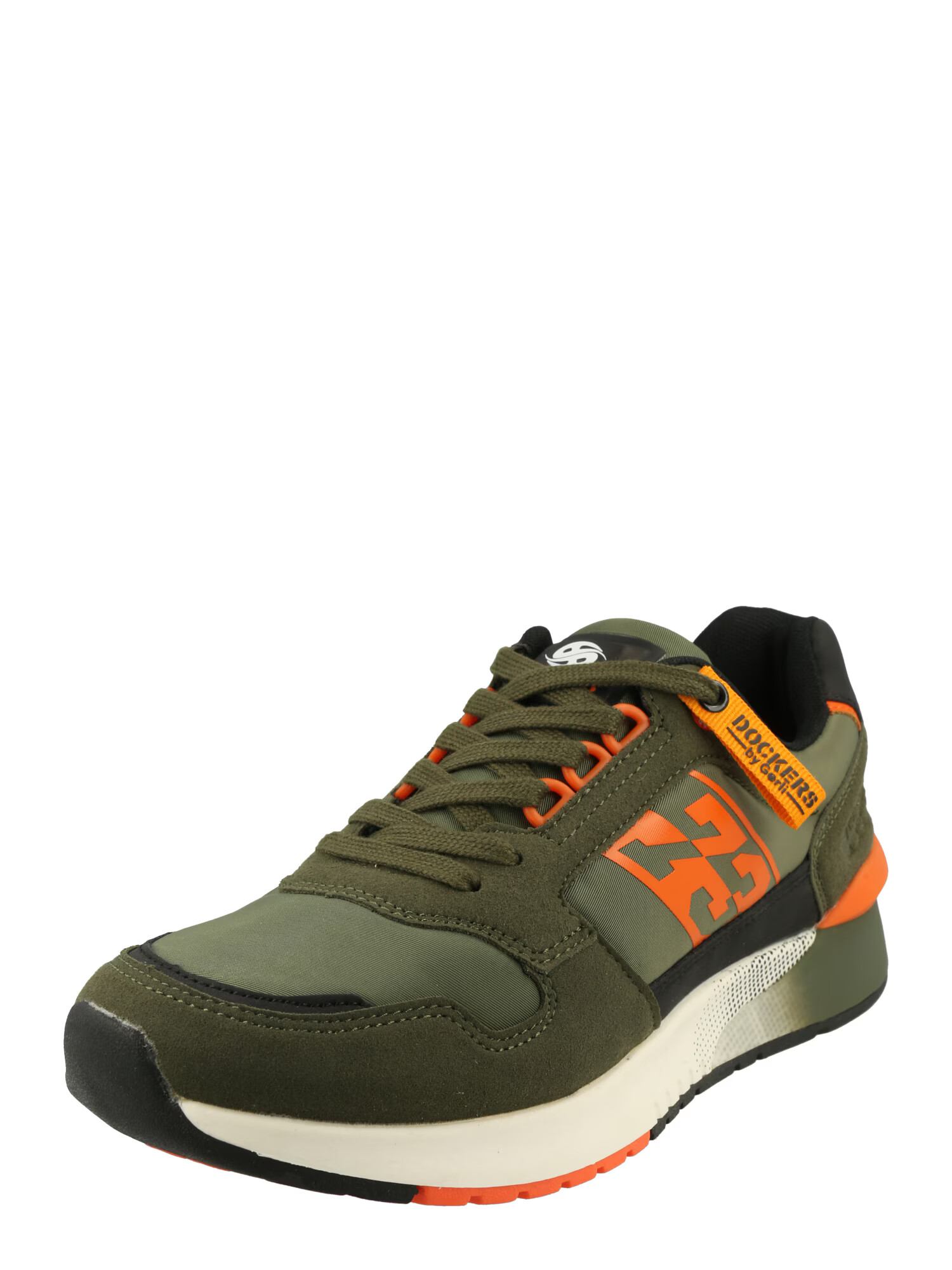 Dockers by Gerli Sneaker low oliv / portocaliu / negru / alb - Pled.ro