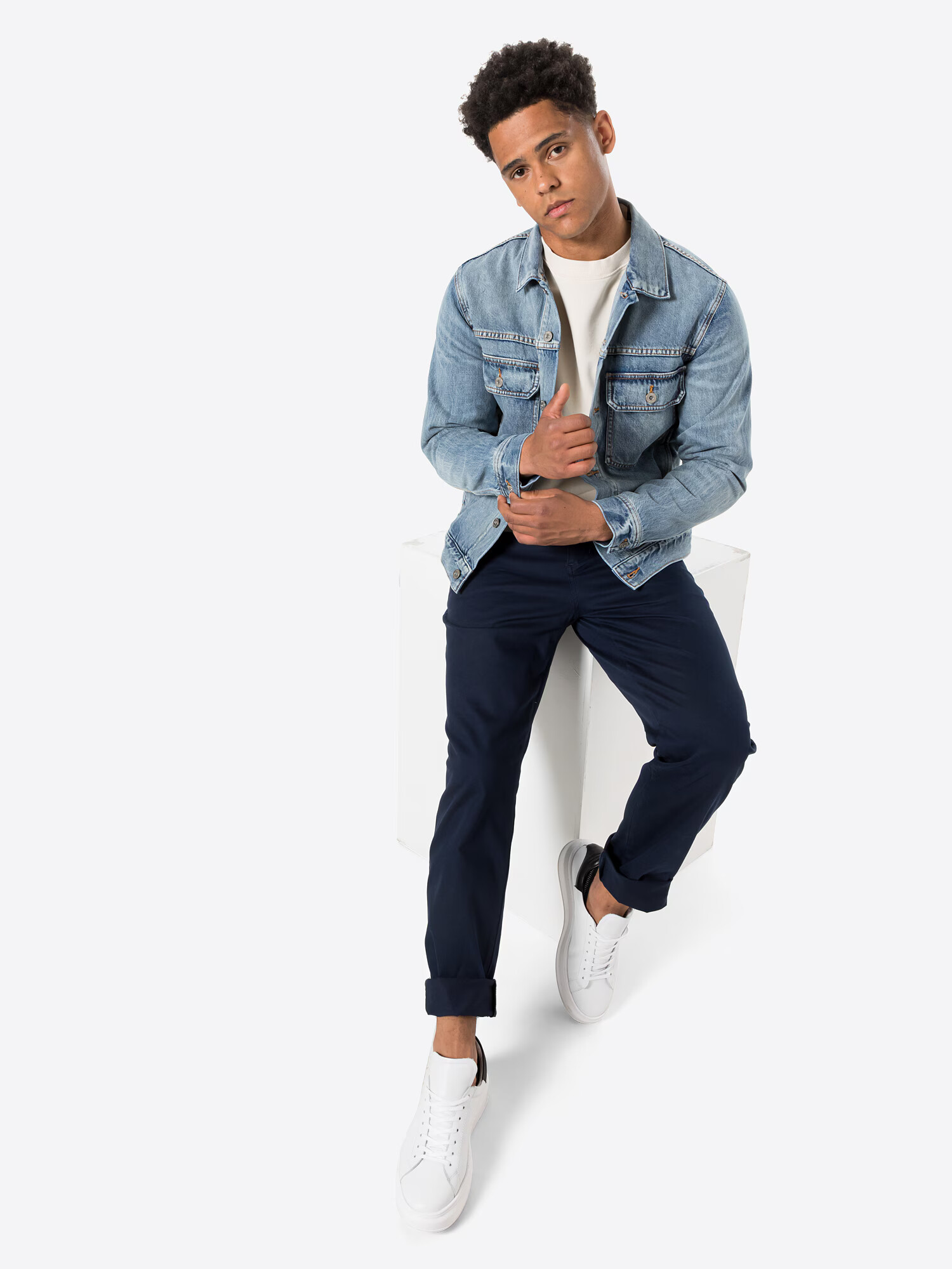 Dockers Geacă de primăvară-toamnă albastru denim - Pled.ro