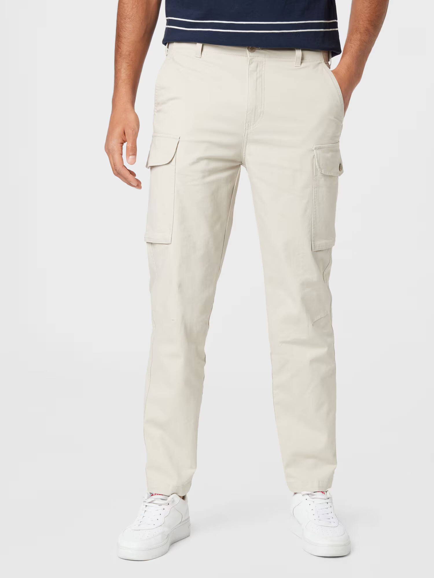 Dockers Pantaloni cu buzunare crem / alb lână - Pled.ro