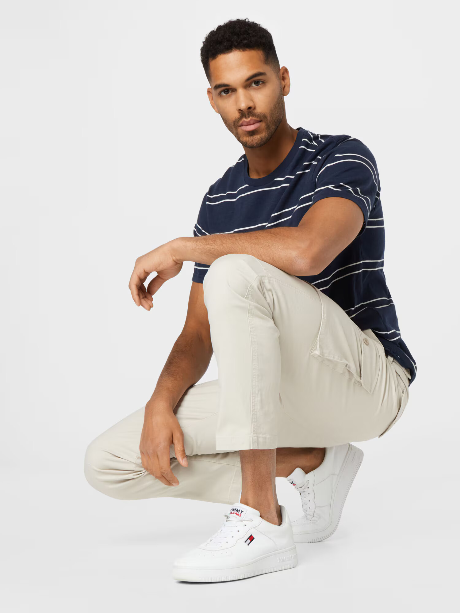 Dockers Pantaloni cu buzunare crem / alb lână - Pled.ro