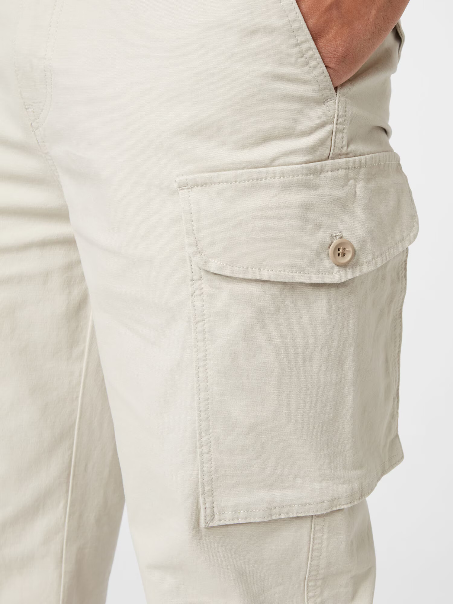 Dockers Pantaloni cu buzunare crem / alb lână - Pled.ro