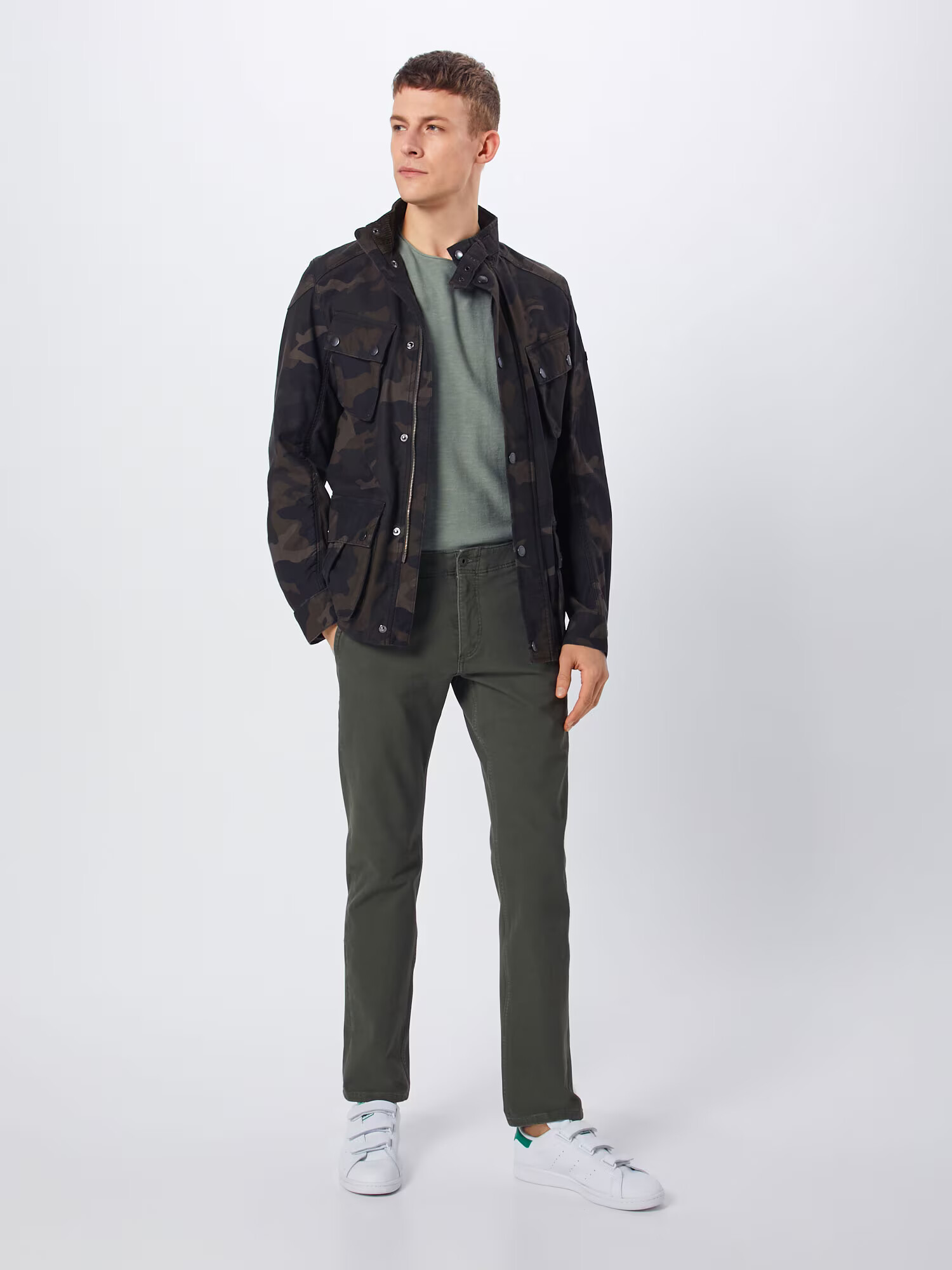 Dockers Pantaloni eleganți 'SMART 360 FLEX ALPHA SLIM (TAPERED)' oliv - Pled.ro