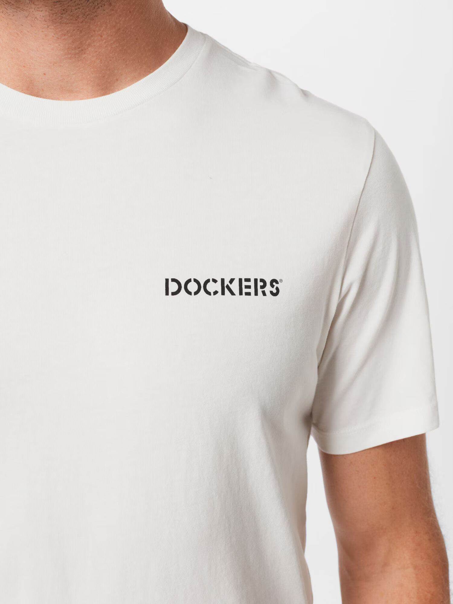 Dockers Tricou negru / alb - Pled.ro