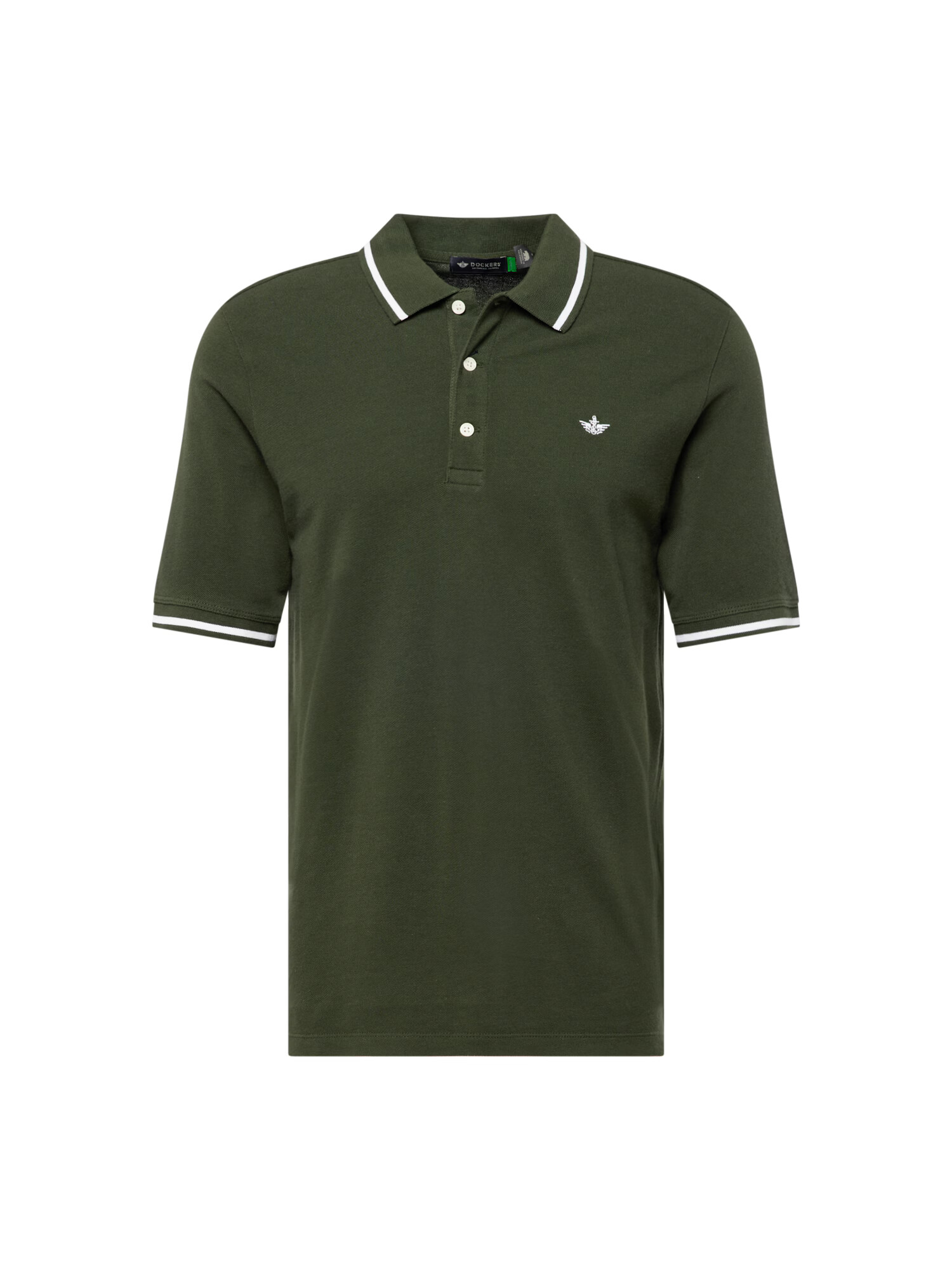 Dockers Tricou verde pin / alb - Pled.ro