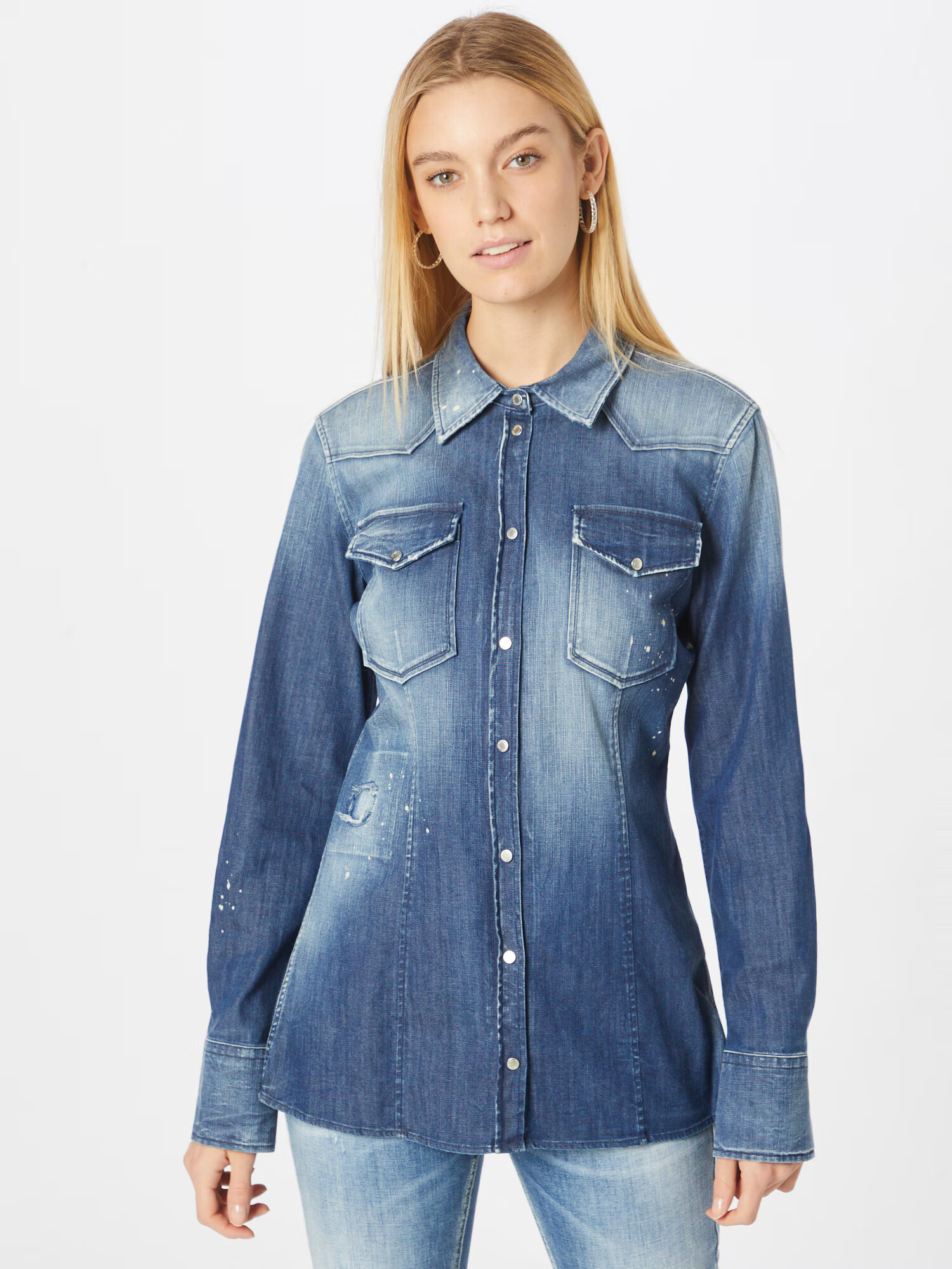 Dondup Bluză albastru denim - Pled.ro